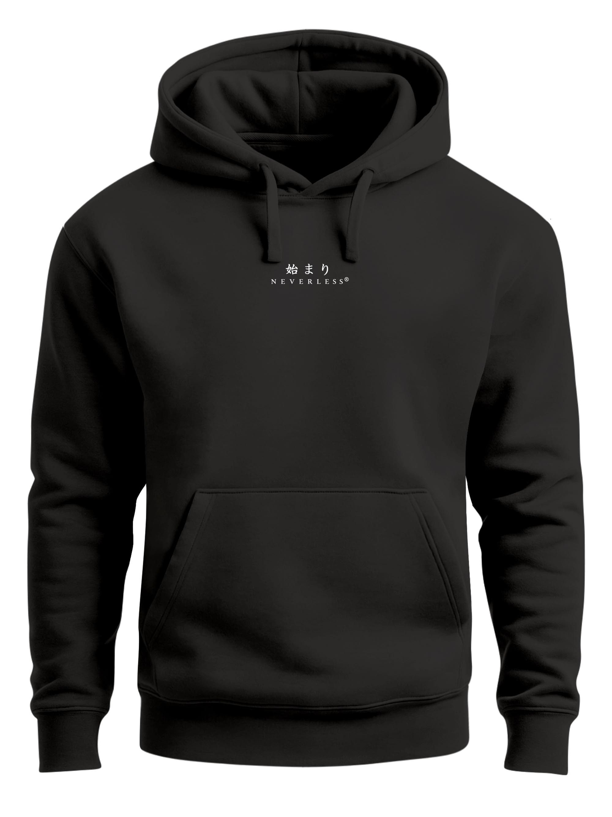 Neverless Hoodie Herren Hoodie Backprint - New Beginnings - Kapuzensweatshirt – Bild 4 von 5