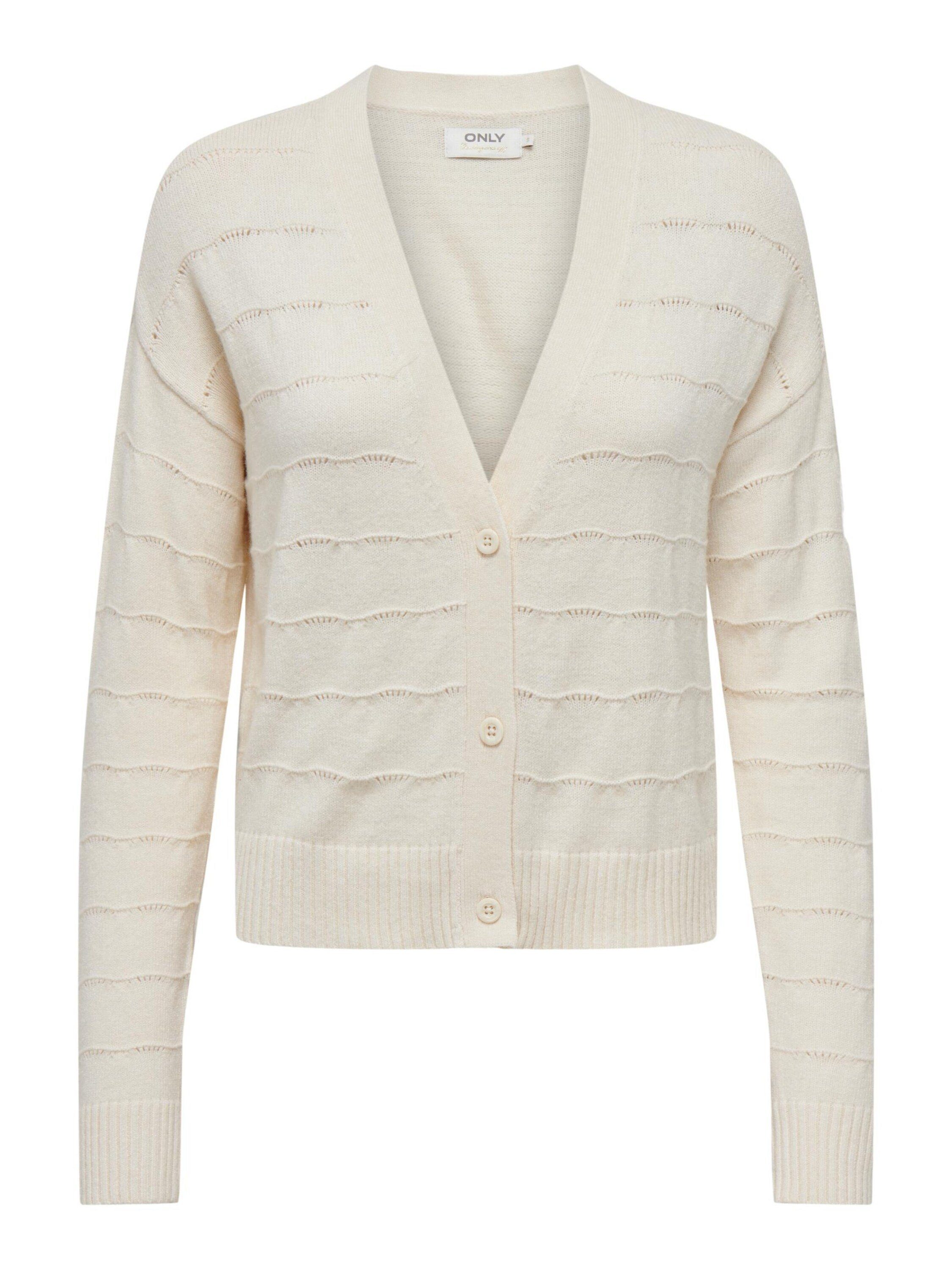 ONLY Strickjacke KATIA (1-tlg) Lochmuster