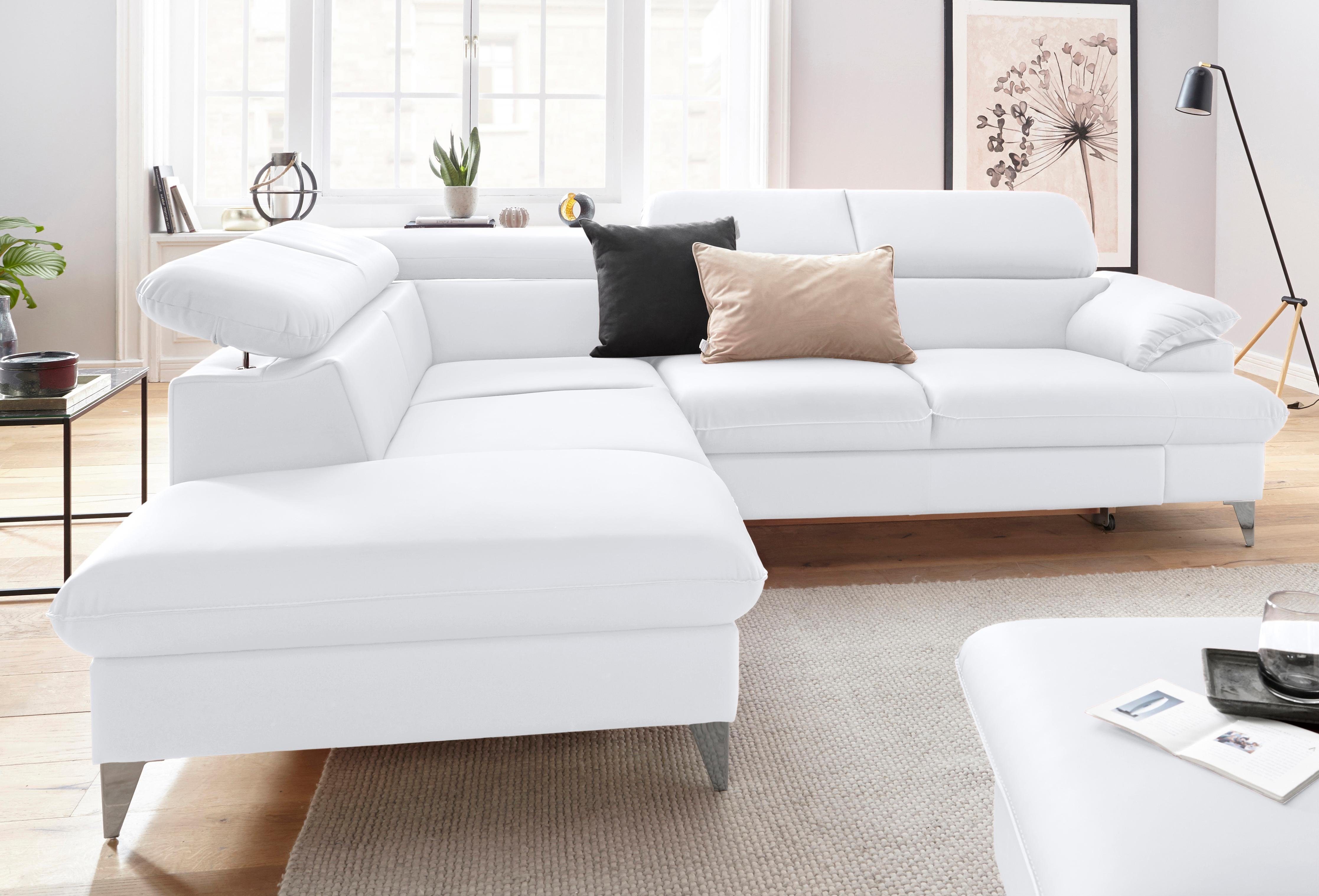 COTTA Ecksofa "Caluso L-Form", mit Kopfteilverstellung, wahlweise mit Bettf günstig online kaufen