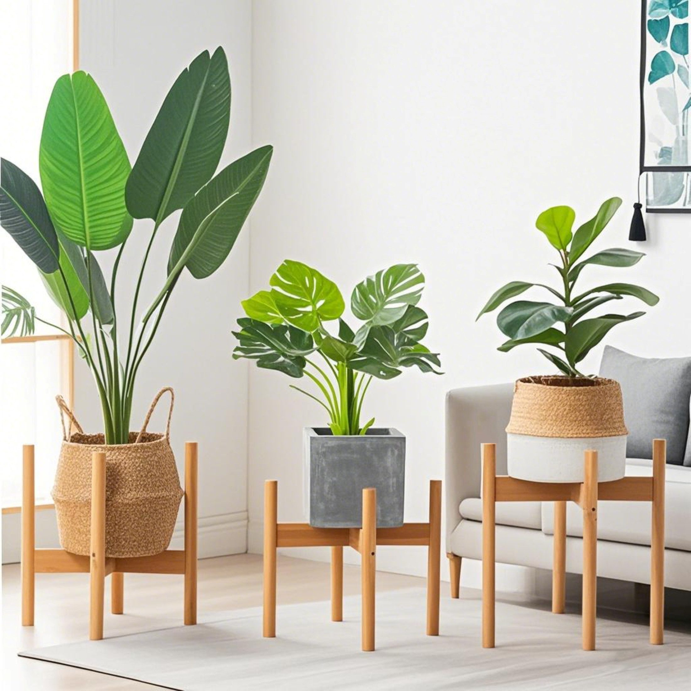 YINDN Blumenständer Blumenhocker, Pflanzenständer, Bambus-Blumenregal, Blum günstig online kaufen