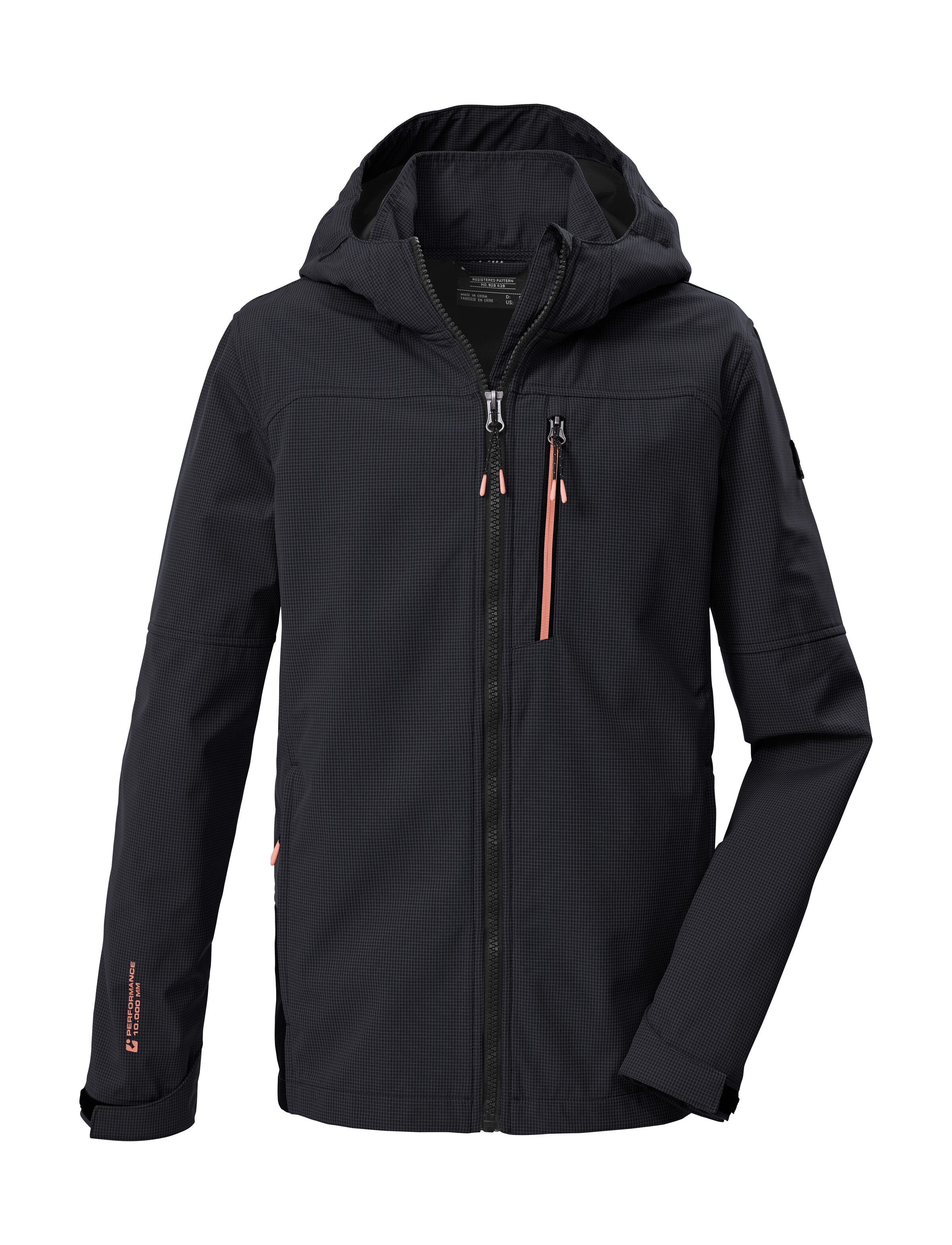 Killtec Softshelljacke KOS 143 BYS SFTSHLL JCKT Winddichte, wasserabweisende Softshelljacke mit Karomuster