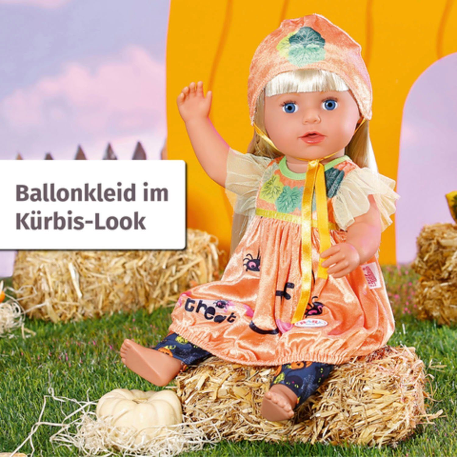Baby Born Puppenkleidung Halloween Kürbiskleid, 43 cm günstig online kaufen
