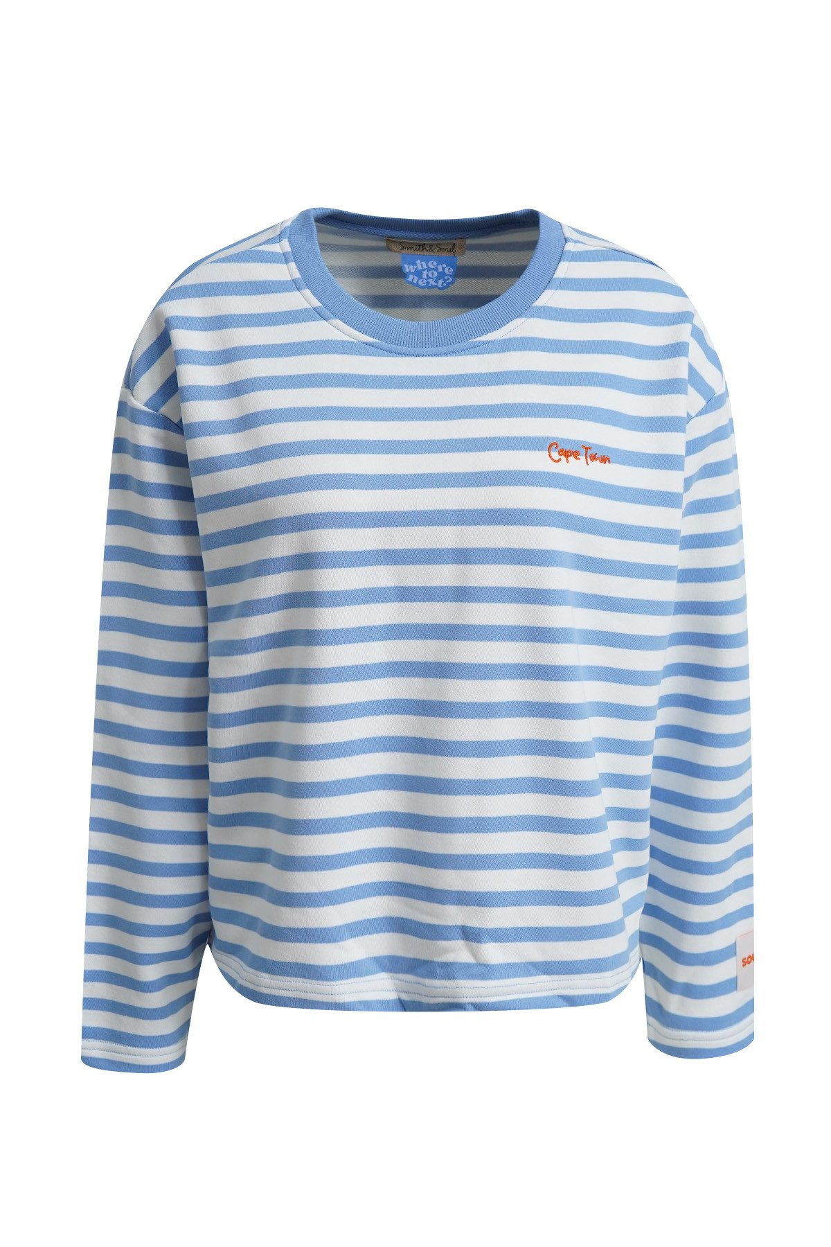 Smith & Soul Sweatshirt mit Stickerei und Label-Aufnäher