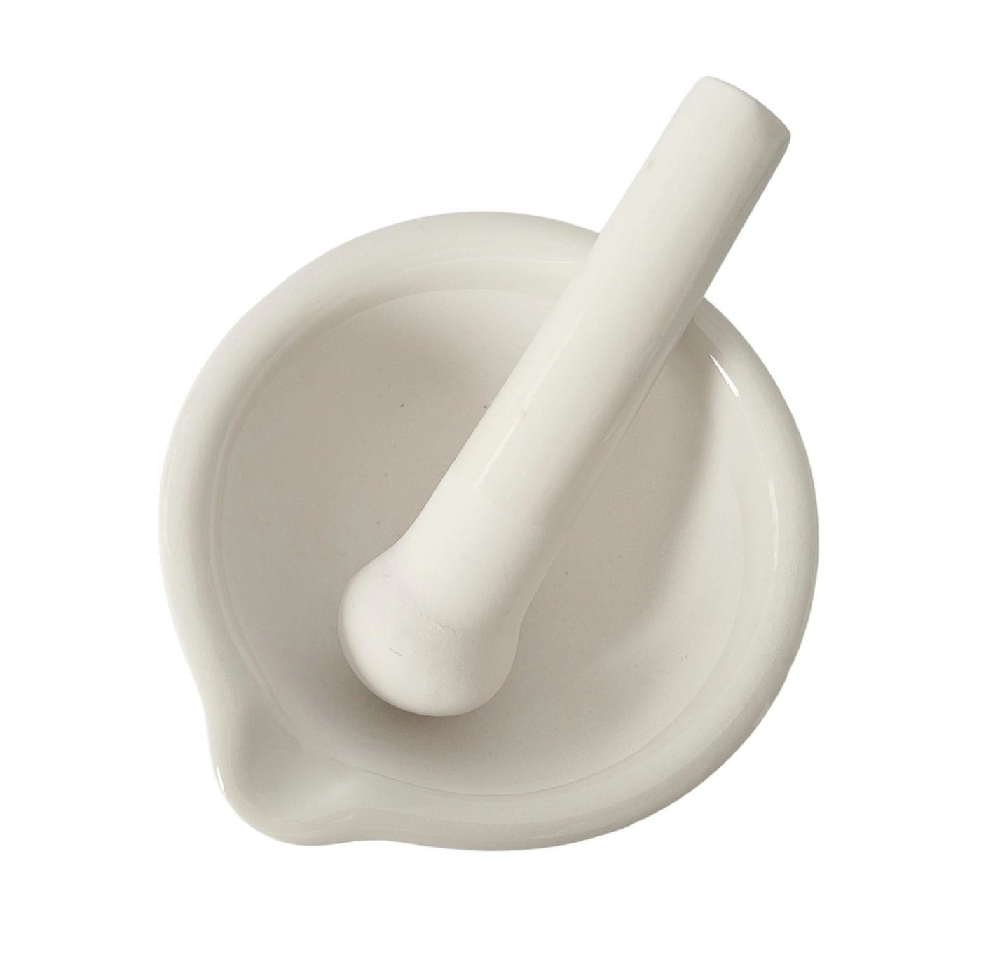 Provance Mörser Keramik Mörser mit Stößel 10 cm Durchmesser 4,5 cm Höhe, kleine Mängel