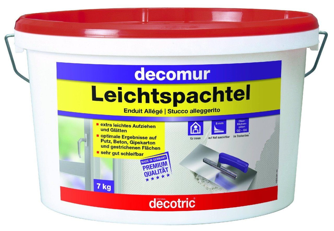 decotric® Spachtelmasse Decotric Decomur Leichtspachtel 7 kg