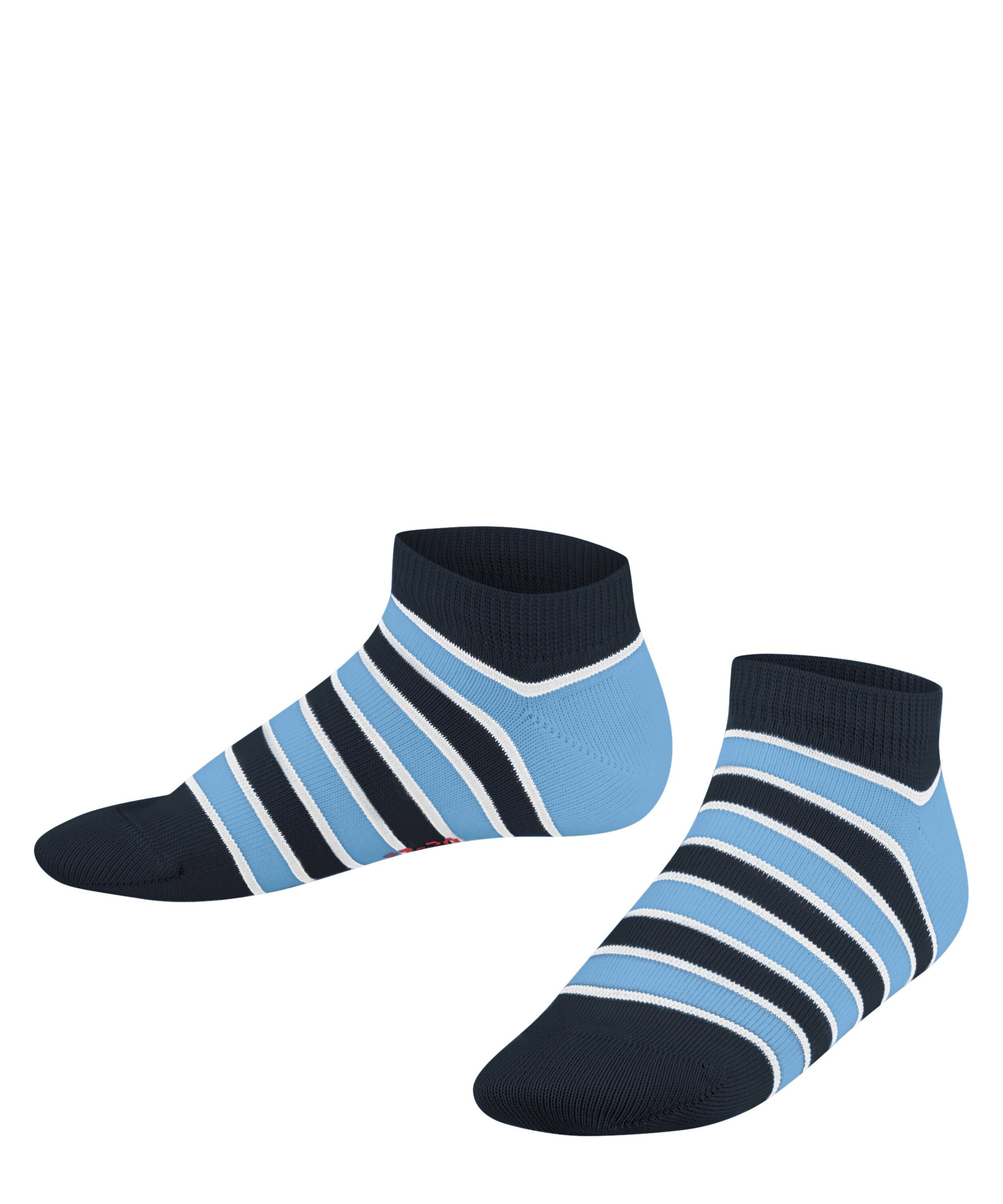 marine FALKE nachhaltiger Sneakersocken mit Stripes (1-Paar) (6120) Baumwolle Simple