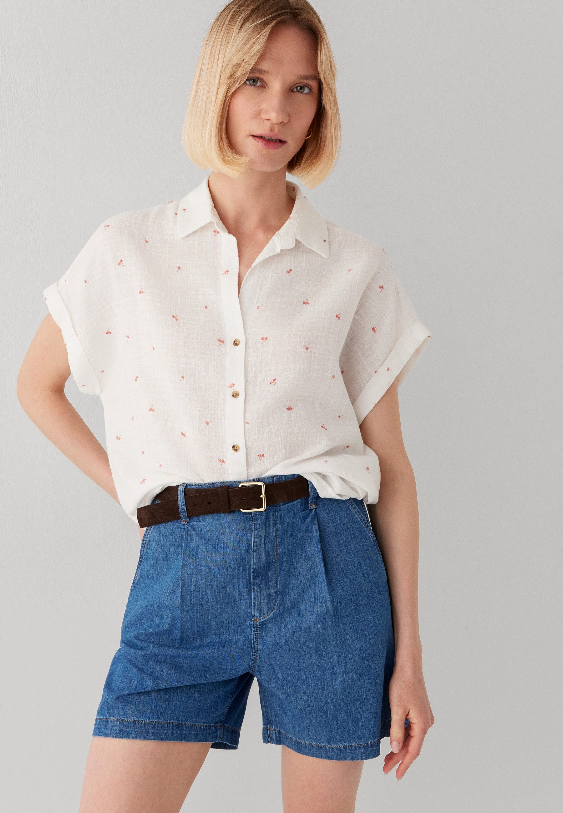 Mavi Klassische Bluse SHORT SLEEVE WOVEN SHIRT Bluse kurzarm