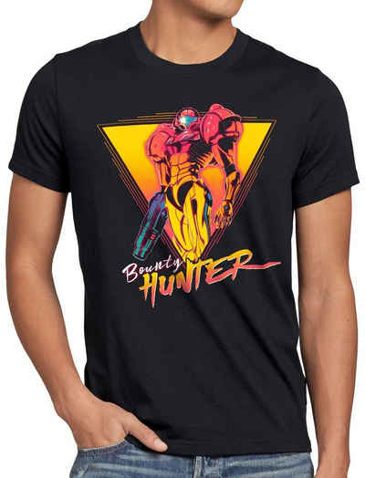 style3 Print-Shirt Herren T-Shirt Bounty Hunter metroid lite gamer switch snes samus