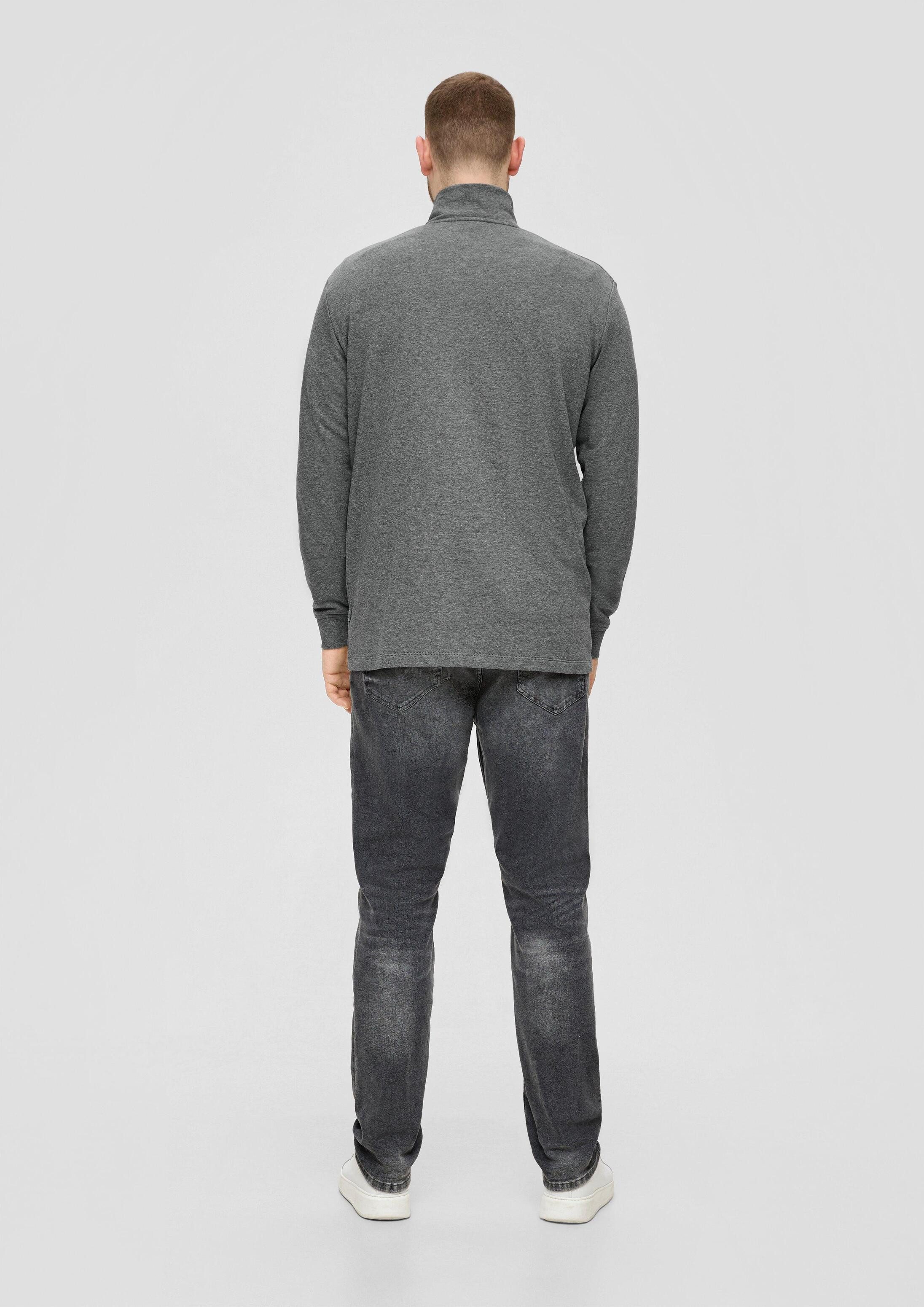 s.Oliver Sweatshirt Sweatshirt Sweatshirt mit Stehkragen