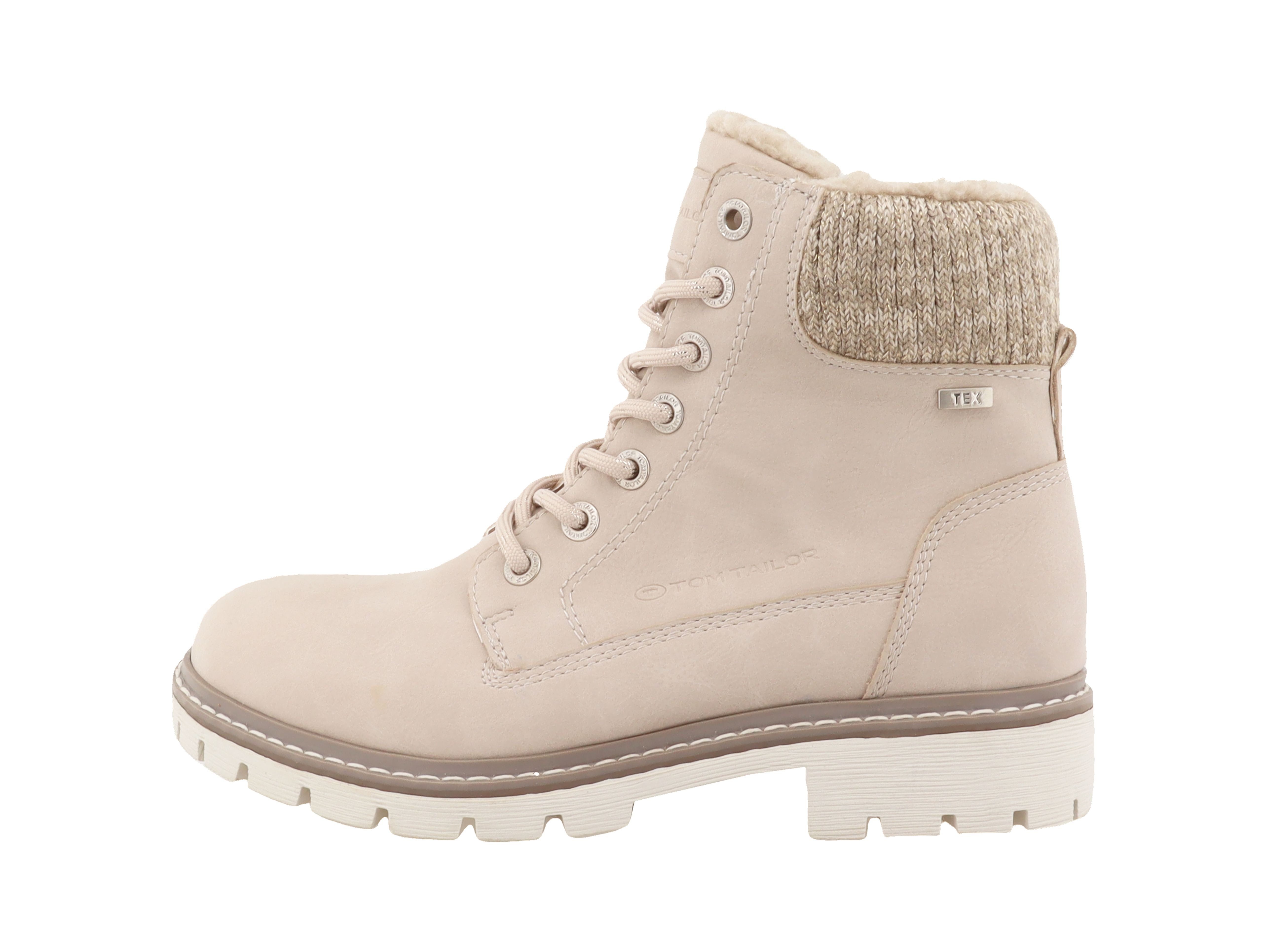 TOM TAILOR Schnürboots Winterboots mit wasserabweisendem TEX, Komfortweite G