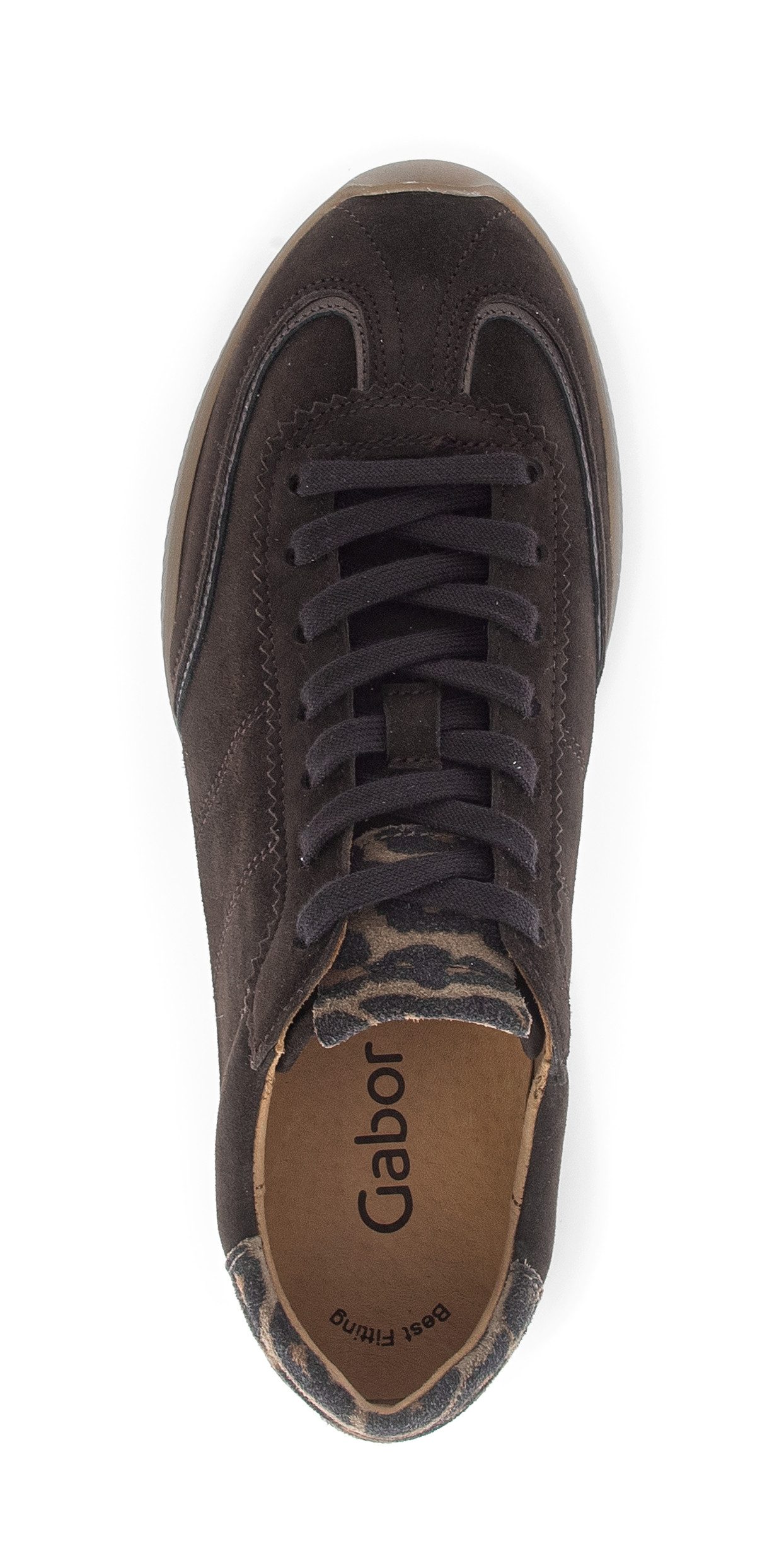 Gabor Sneaker Freizeitschuh, Halbschuh, Schnürschuh mit Ziernähten