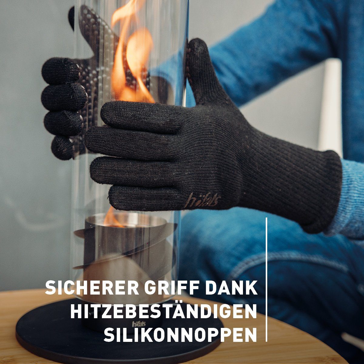 höfats Grillhandschuhe Aramid, (bis 500 °C), hitzebeständig