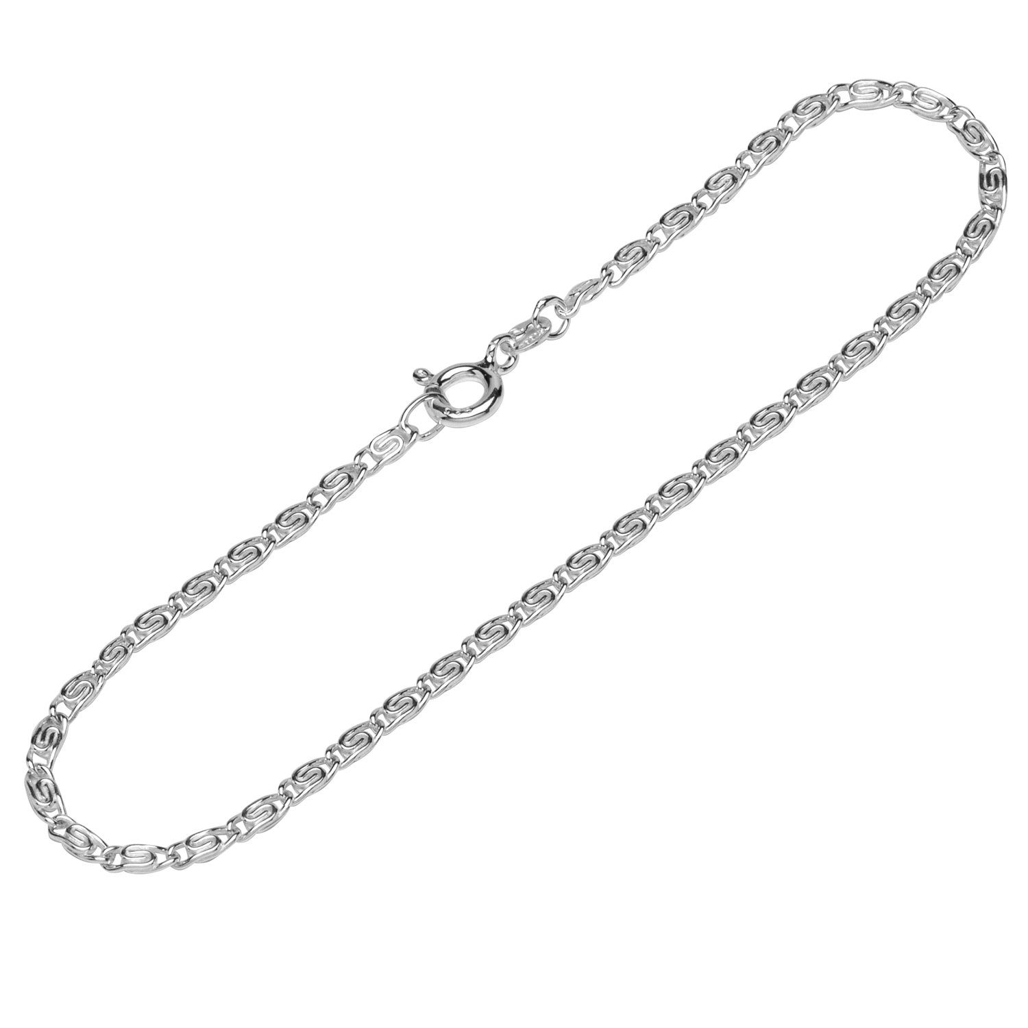 Silberarmband Armband 925 Sterling Silber 19cm S Panzerkette run