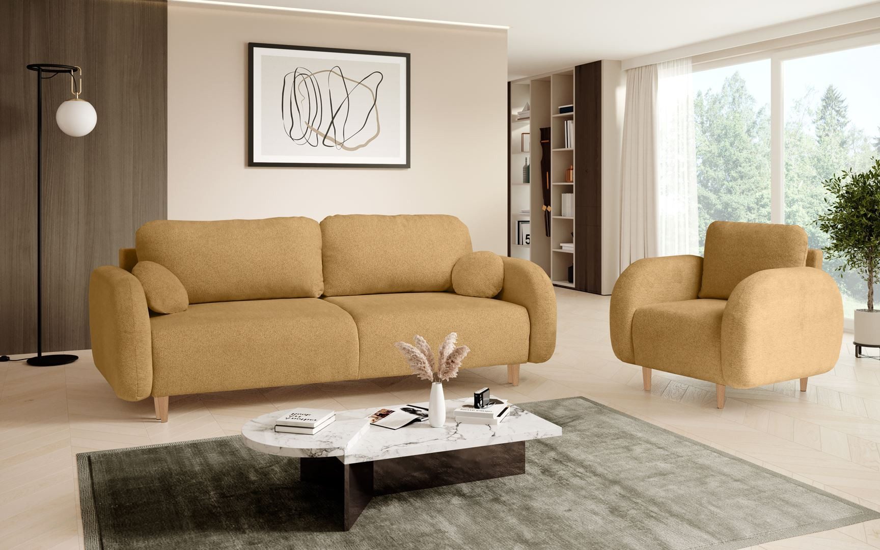 Beautysofa Sessel OPTIMO, Kunststoffbeine in schwarzer günstig online kaufen