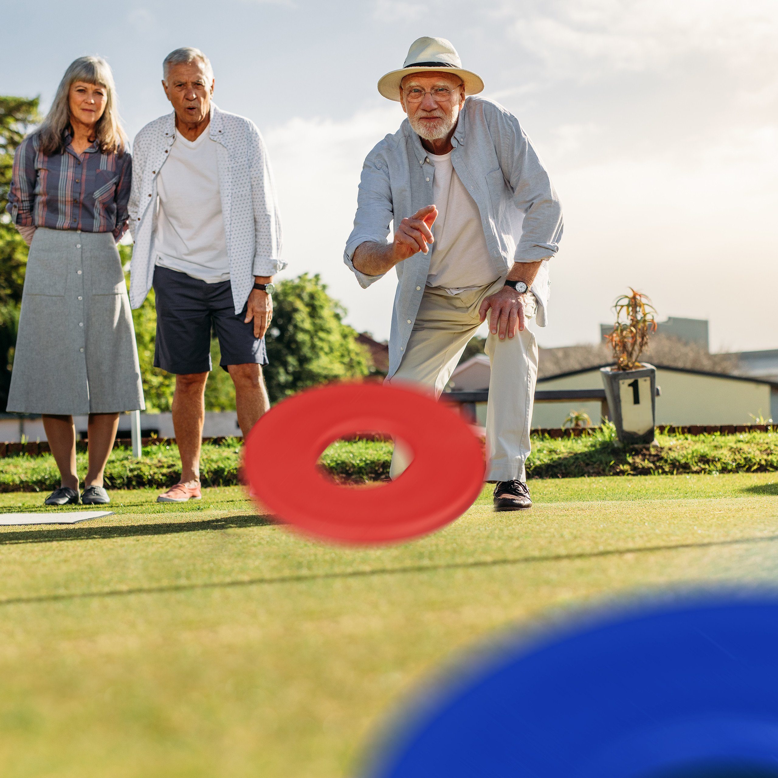 relaxdays Spielzeug-Gartenset Wurfspiel Washer Toss, (8-tlg)