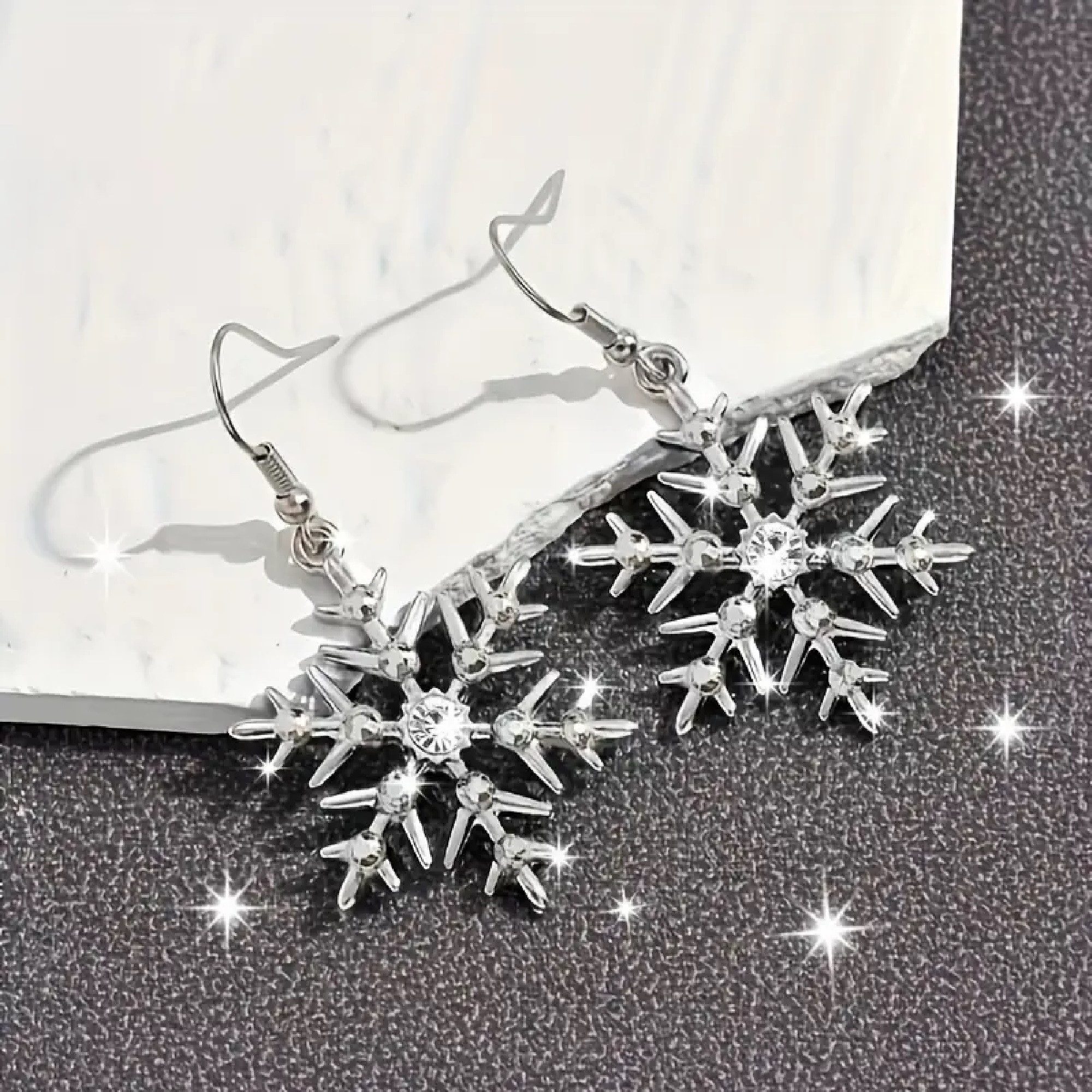 ONE ELEMENT Paar Ohrhänger Weihnachtsschmuck Ohrringe Ohrhänger Schneeflock günstig online kaufen