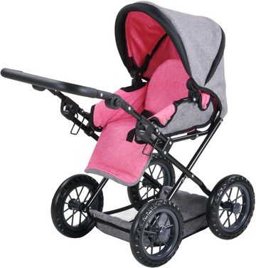 Knorrtoys® Kombi-Puppenwagen Ruby - Jeans Grey