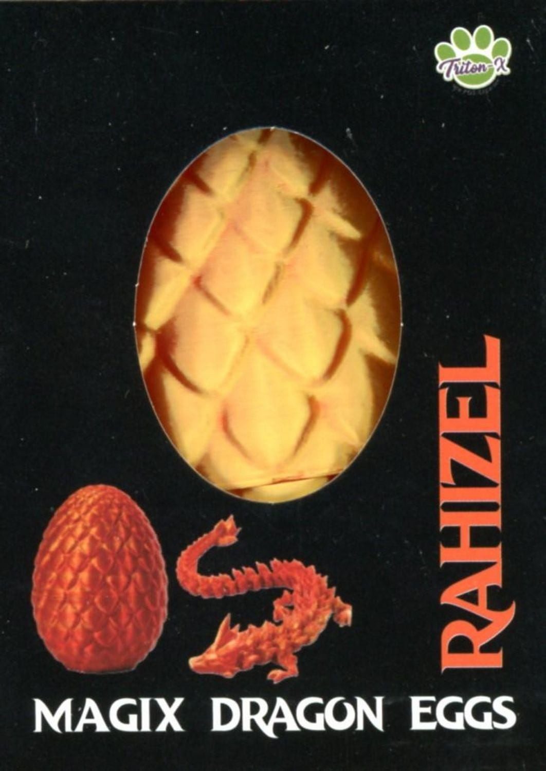 Triton Spiel Drachenei ""MagiX Dragon Egg RAHIZEL"", orange, Drachen 22,5 cm & Ei 8