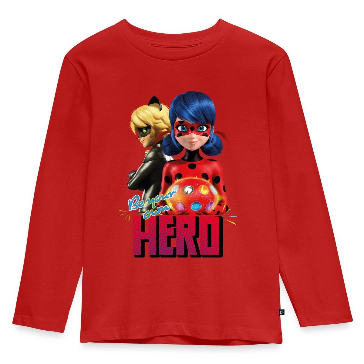 T-Shirt Miraculous Be Your Own Hero Kinder Premium Langarmshirt