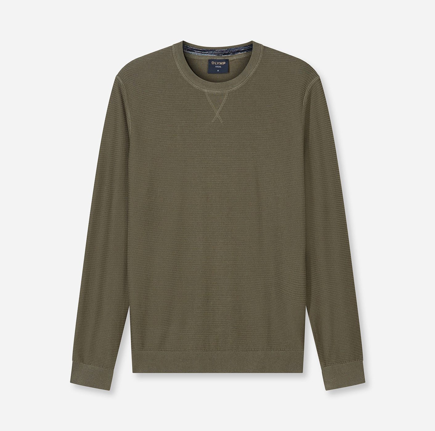 Rundhalspullover OLYMP Strick Casual