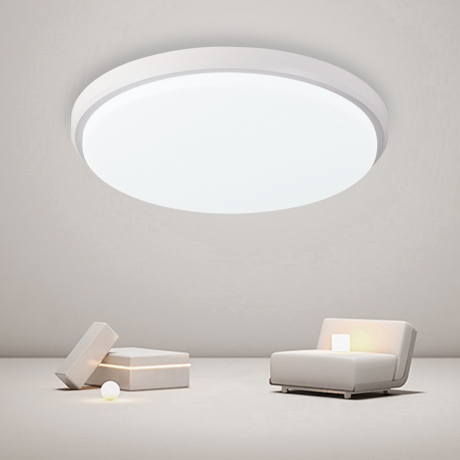 JDONG LED Deckenleuchte 36W Rund Deckenlampe günstig online kaufen