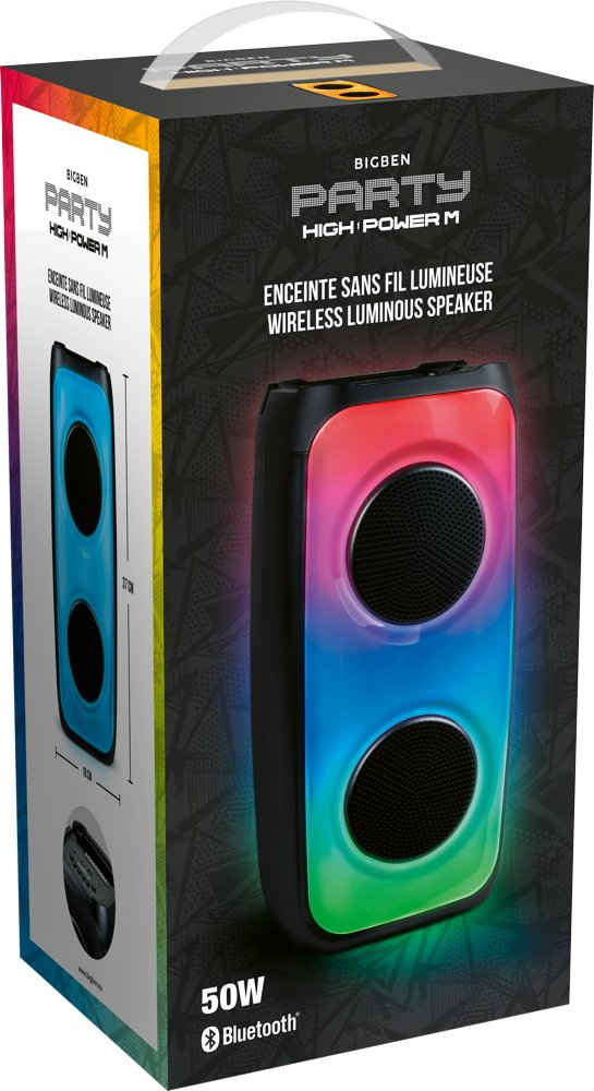 BigBen Bluetooth portabler Lautsprecher Party Box M Disco Licht AU387209 Bluetooth-Lautsprecher