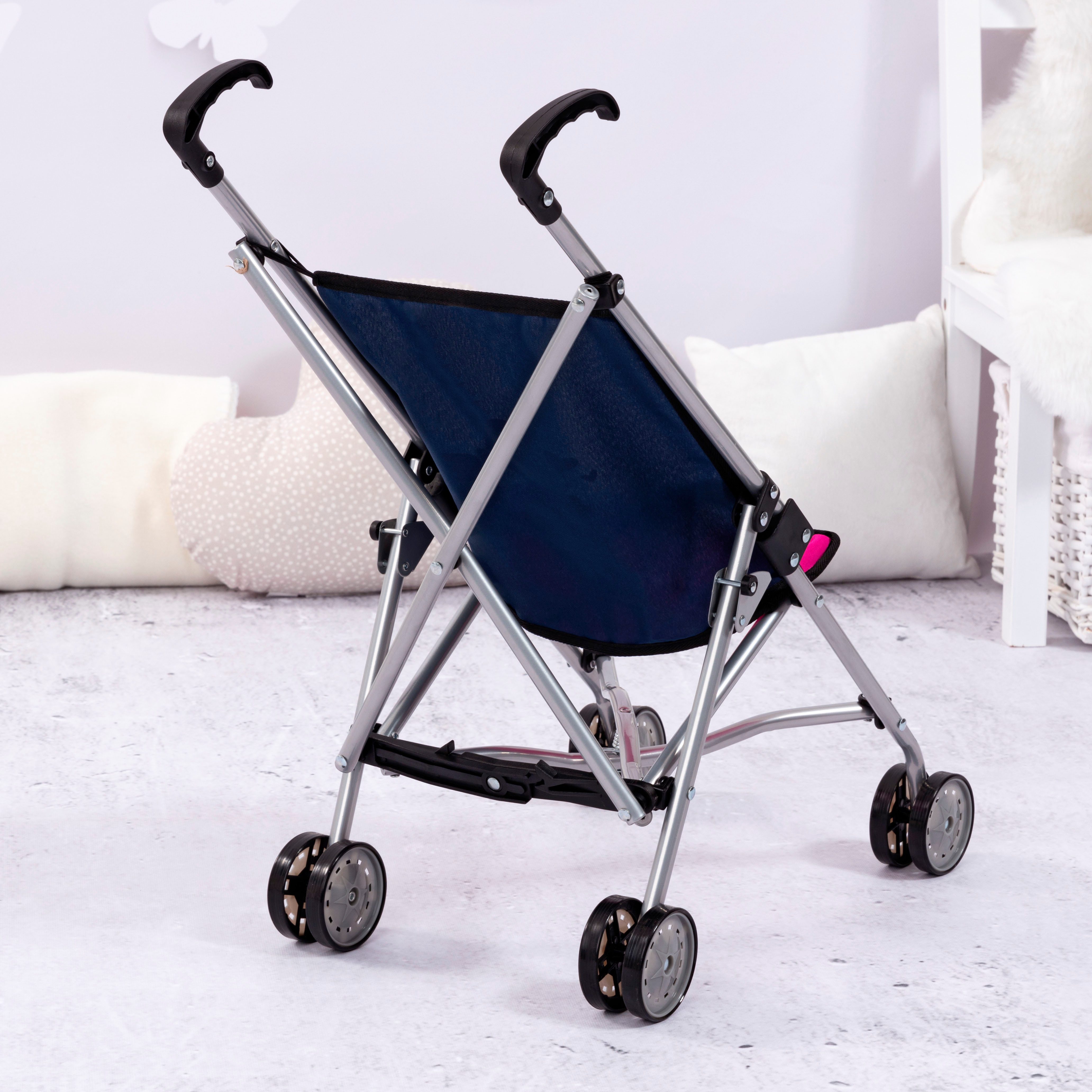 Bayer Puppenbuggy blau/pink