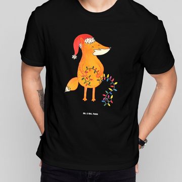 Mr. & Mrs. Panda T-Shirt Fuchs Weihnachten - Schwarz - Geschenk, Weihnachtsdeko, Damen, Gesche (1-tlg)