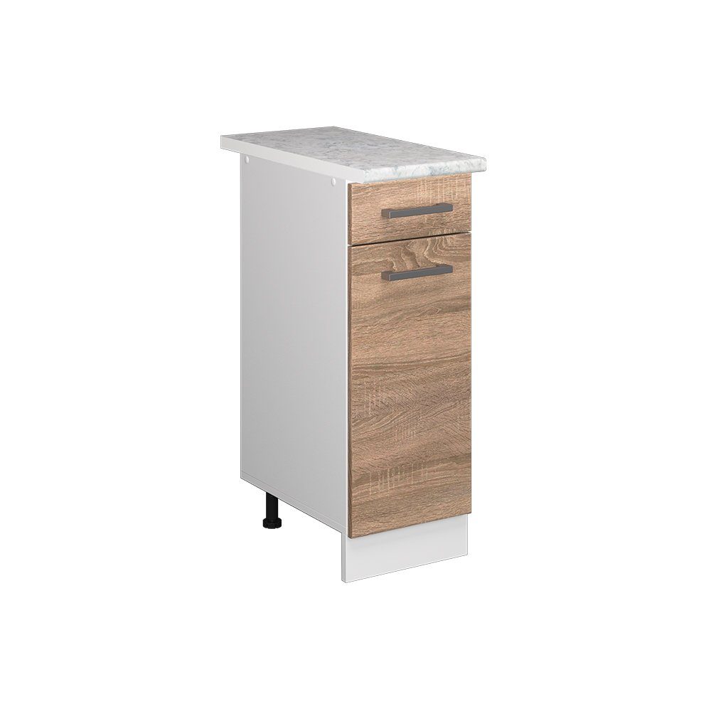 Vicco Unterschrank R-Line, Sonoma/Weiß, 30 cm, günstig online kaufen
