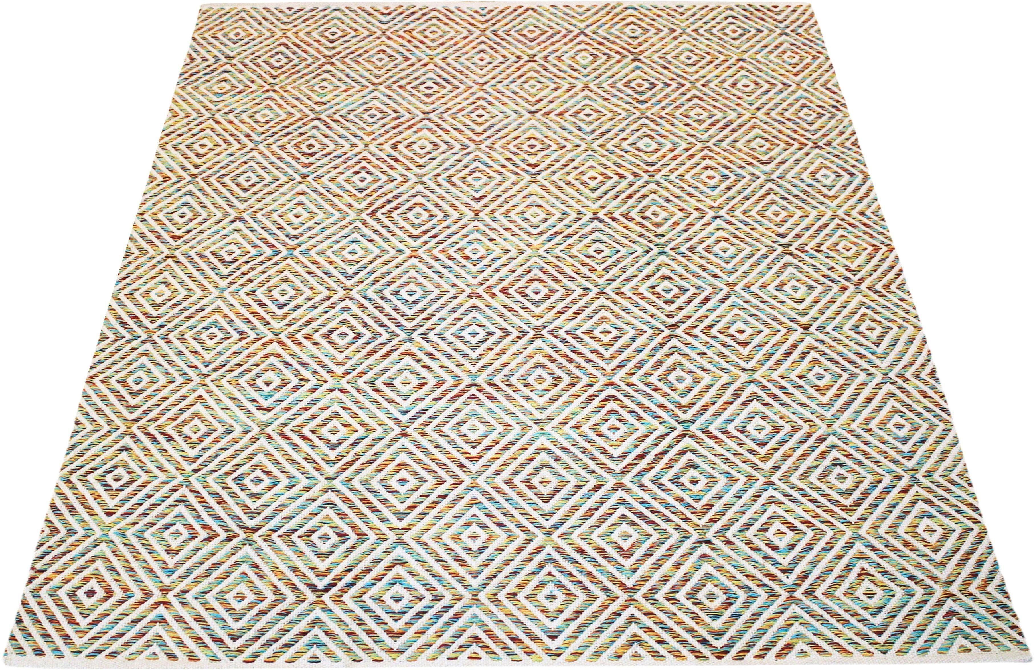 Teppich Helen, andas, rechteckig, Höhe: 7 mm, flacher Teppich, weich, pflegeleicht, elegant