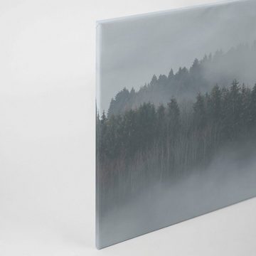 A.S. Création Leinwandbild Misty Forest, Wald (1 St), Nebel Bild Keilrahmen