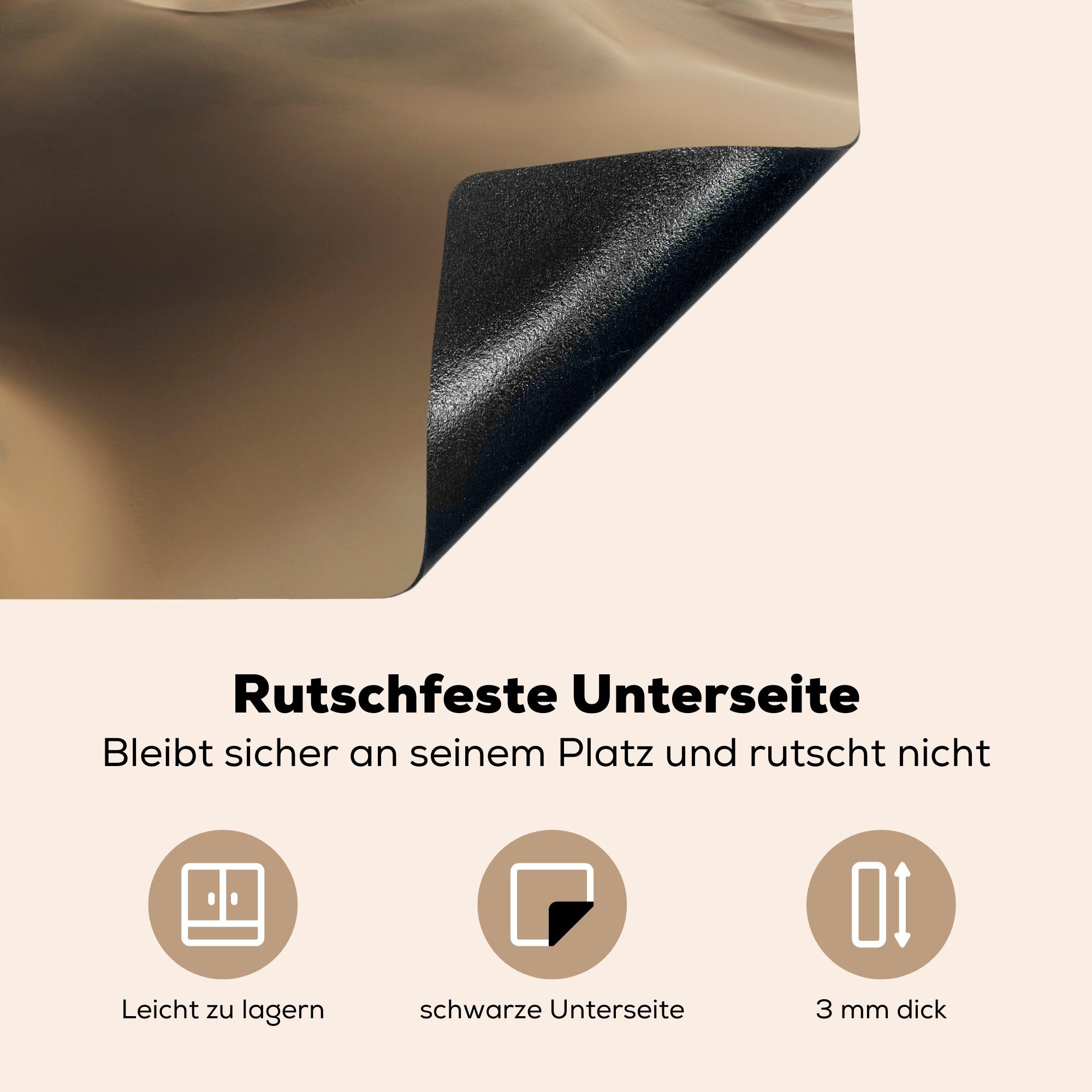 Schutz tlg), Die Namib-Wüste (1 die Vinyl, Herdblende-/Abdeckplatte MuchoWow 81x52 cm, küche, Induktionskochfeld für Ceranfeldabdeckung Namibia, in