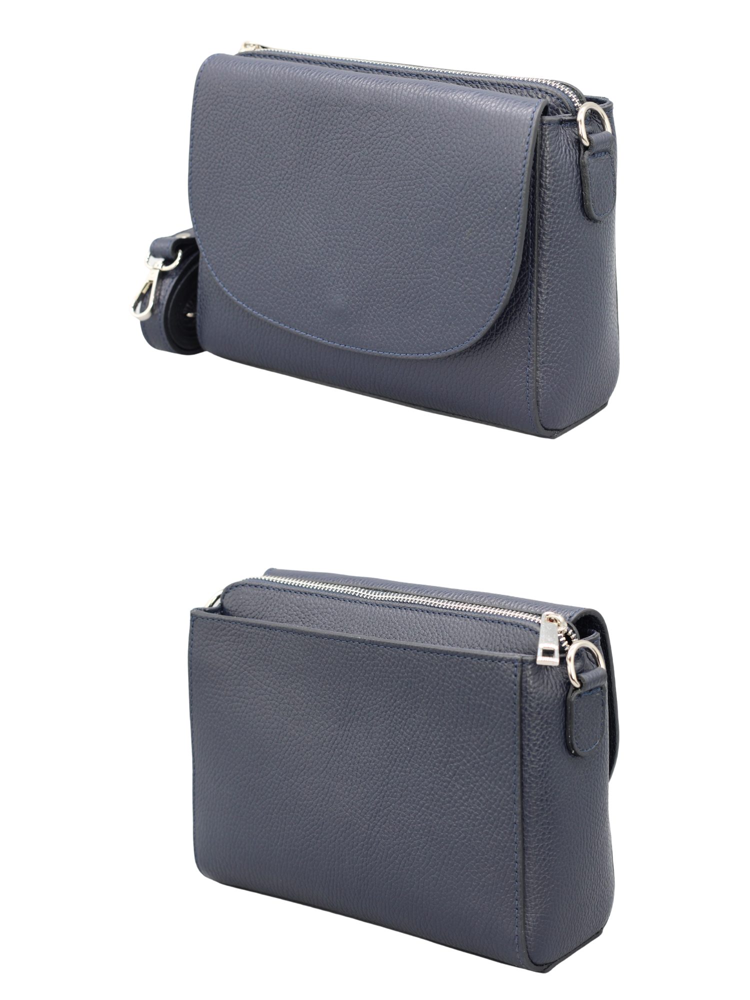 BRISE TASCHE Schultertasche SOPHIA Umhängetasche für Damen, Schultertasche aus Echtleder, echtes Leder, hergestellt in Italien, mit 2 Riemen