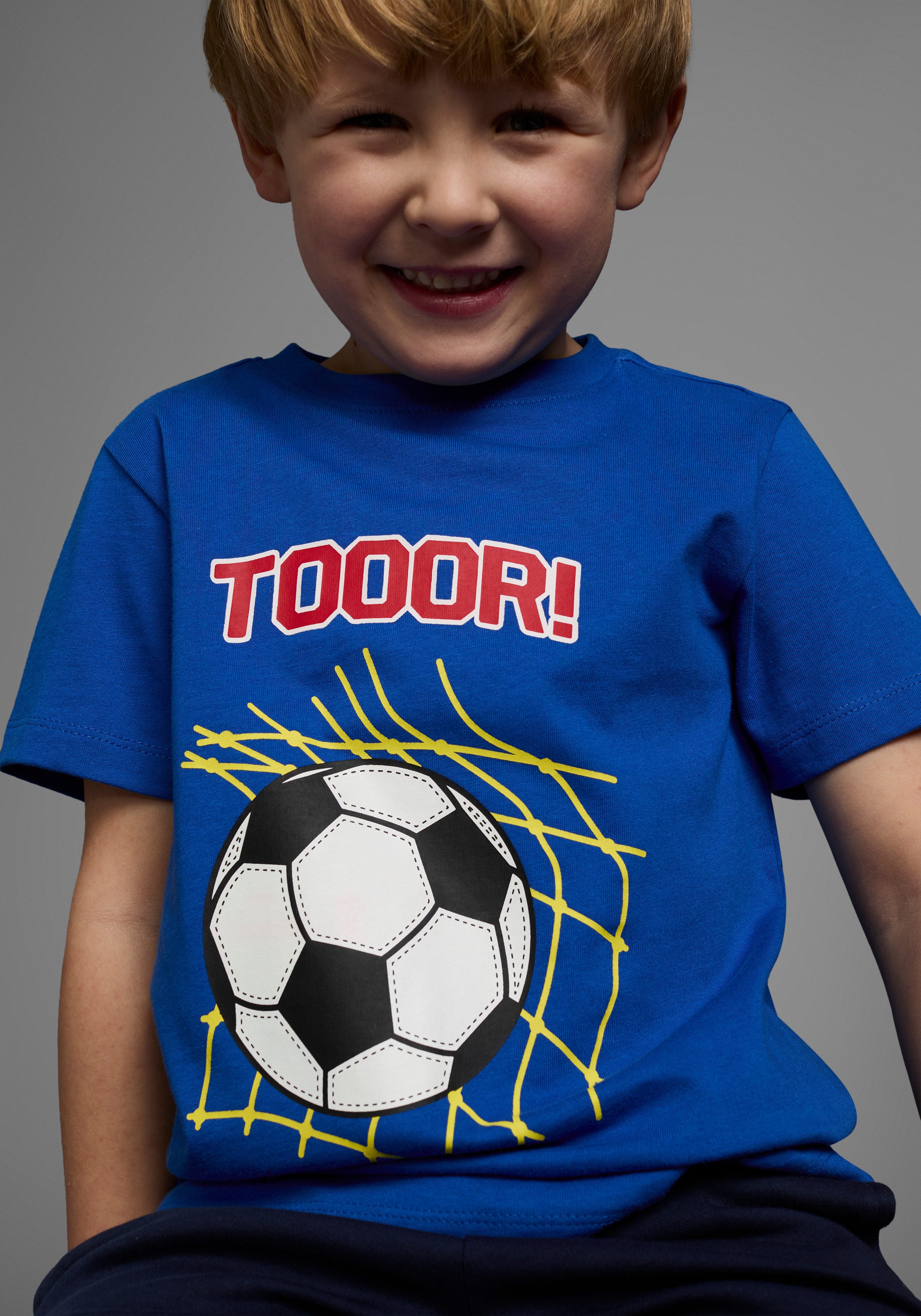 KIDSWORLD T-Shirt Fußball-Print: TOOOR Kurzarm, Basic-Passform, mit Statements/Sprüchen