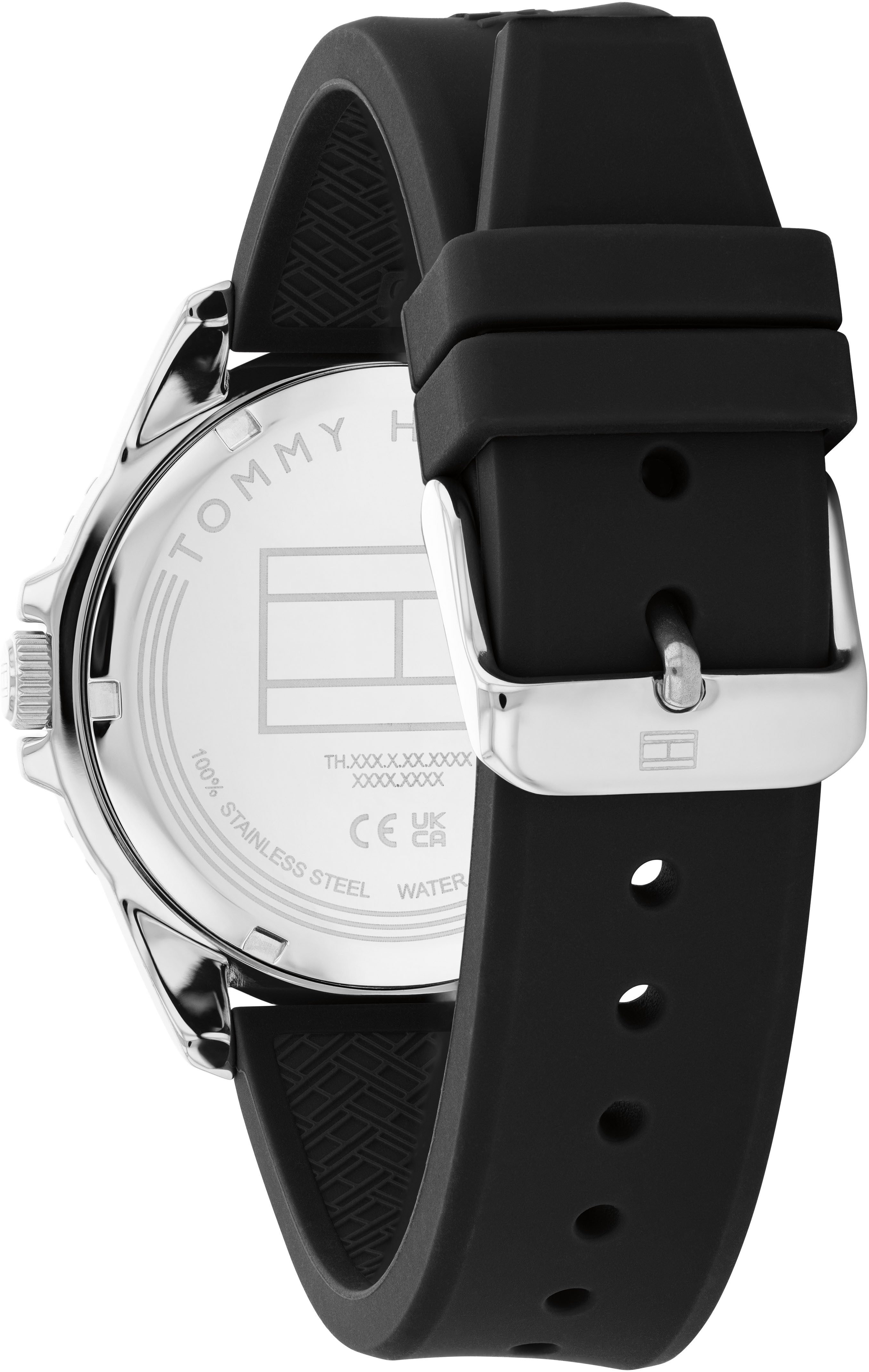 Tommy Hilfiger Quarzuhr OCEANIC 1792201, Armbanduhr, Herrenuhr, Silikonarmband, analog