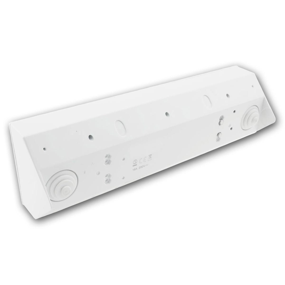 ChiliTec Aufputz-Steckdose 4-fach Steckdosenblock + 2x USB, weiß 250V~/ 16A