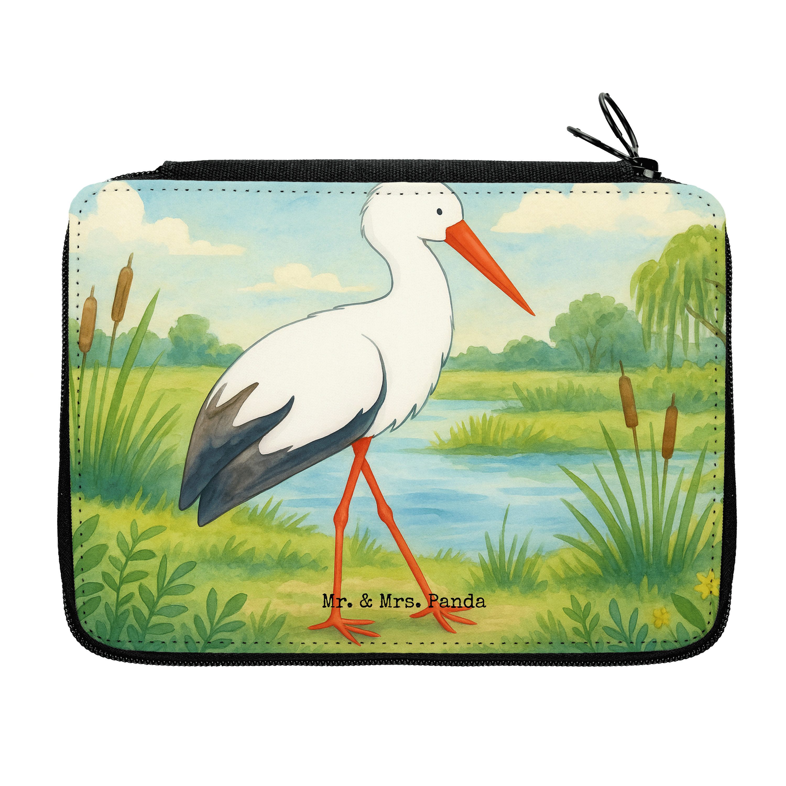 Federmäppchen Storch Design, Federmäppchen, Weiß, Federmäppchen, Babybauch, Bleisti