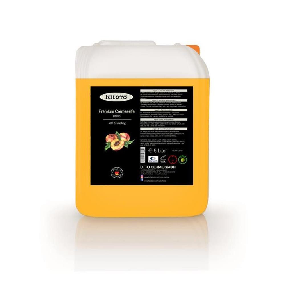 Flüssigseife Riloto Premium Flüssigseife Pfirsich 5L Cremeseife Handseife