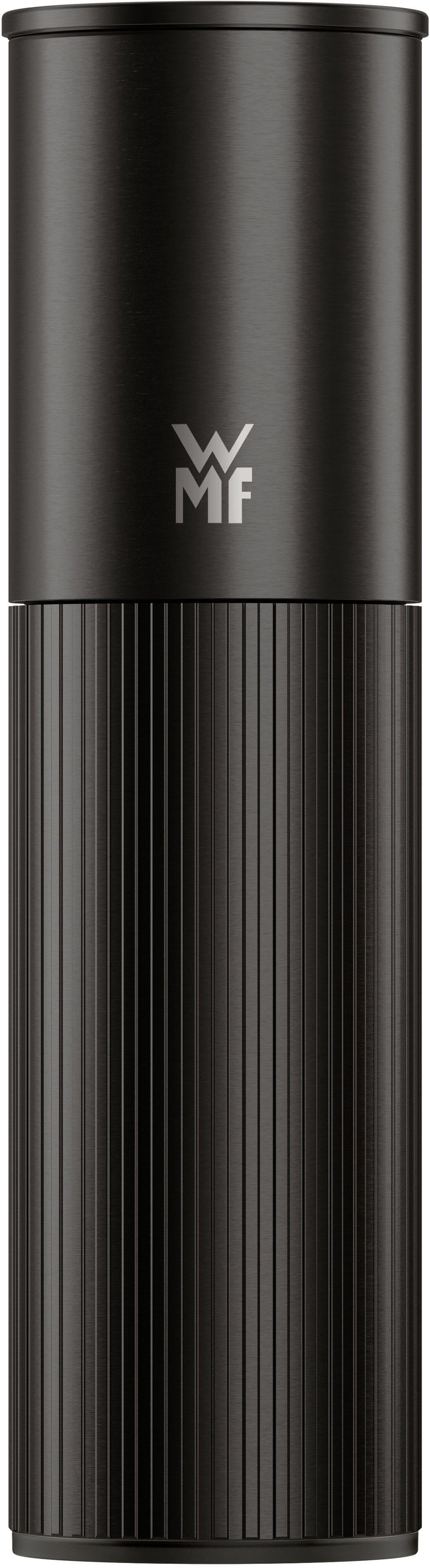 WMF Gewürzmühle Signature Pro, aus Edelstahl manuell, (1 Stück), Keramikmahlwerk, einstellbarer Mahlgrad, magnetischer Deckel