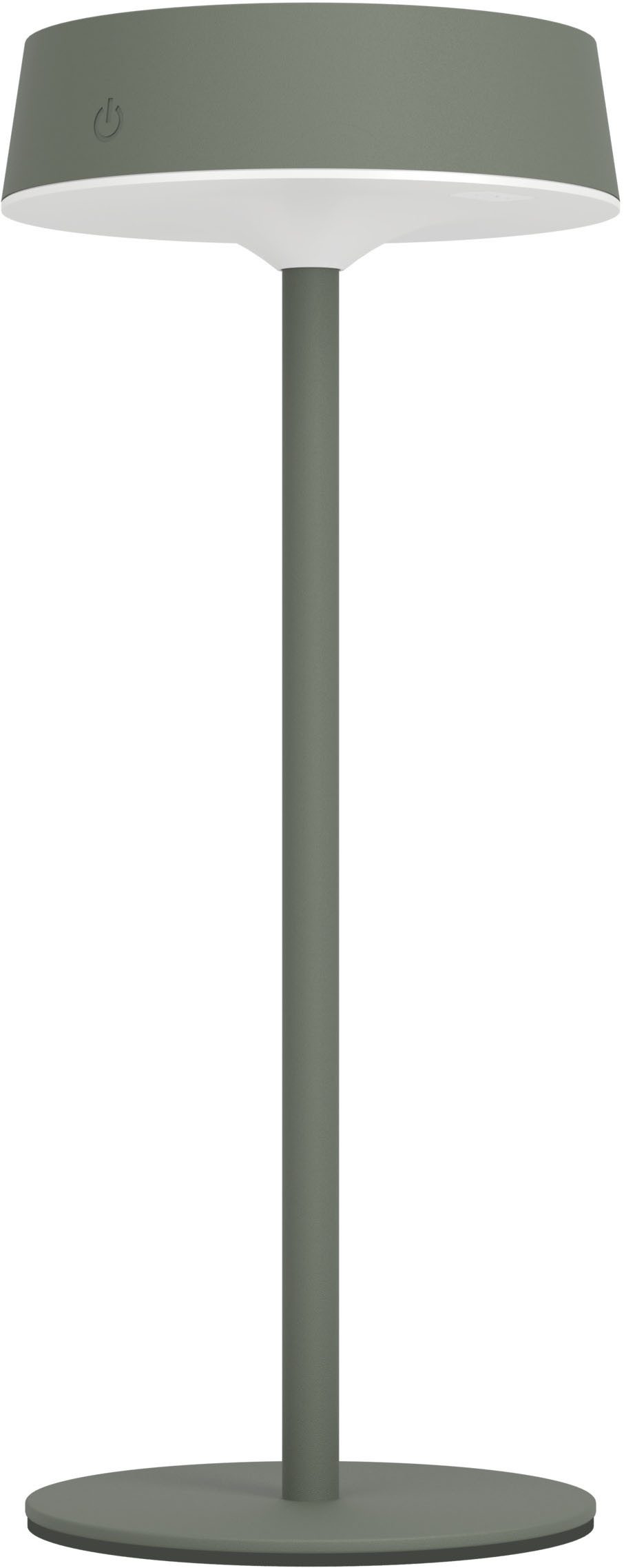 EGLO Tischleuchte SIMERI Tischlampe - Stahl - SOLAR-LED - 3W - IP44, Dimmfunktion, Farbwechsel, USB-Anschluss mit Ladefunktion, mehrere Helligkeitsstufen, LED fest integriert, Kaltweiß, Neutralweiß, Warmweiß, Solarleuchte, Außentischleuchte, Akku, Leselampe, H31 x Ø13 cm