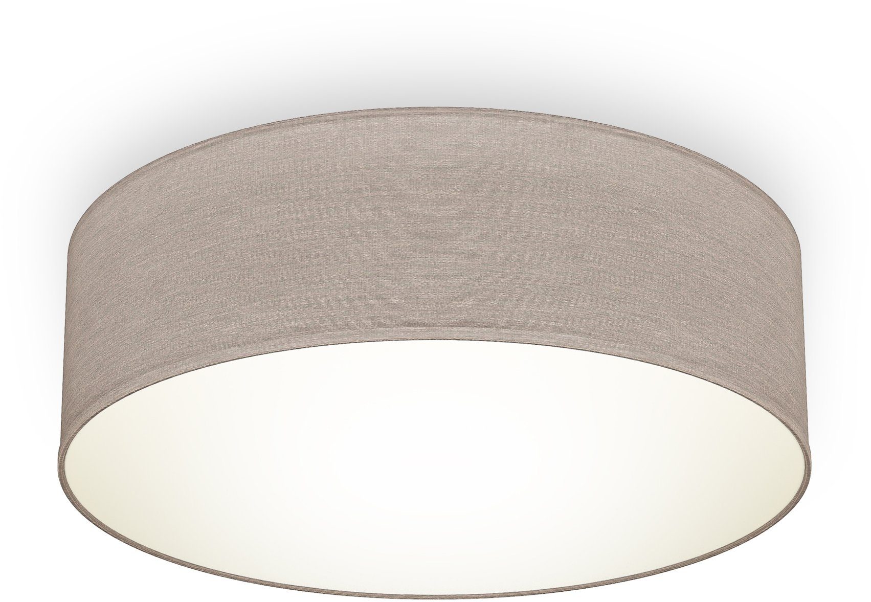 Image of B.K.Licht Deckenleuchte, LED Deckenlampe Stoff Textil Lampenschirm Wohnzimmerlampe Schlafzimmer E27