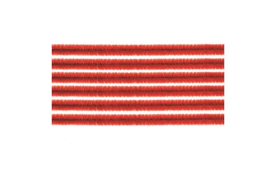 Glorex Bastelnaturmaterial Glorex Biegeplüsch rot 10 Stück