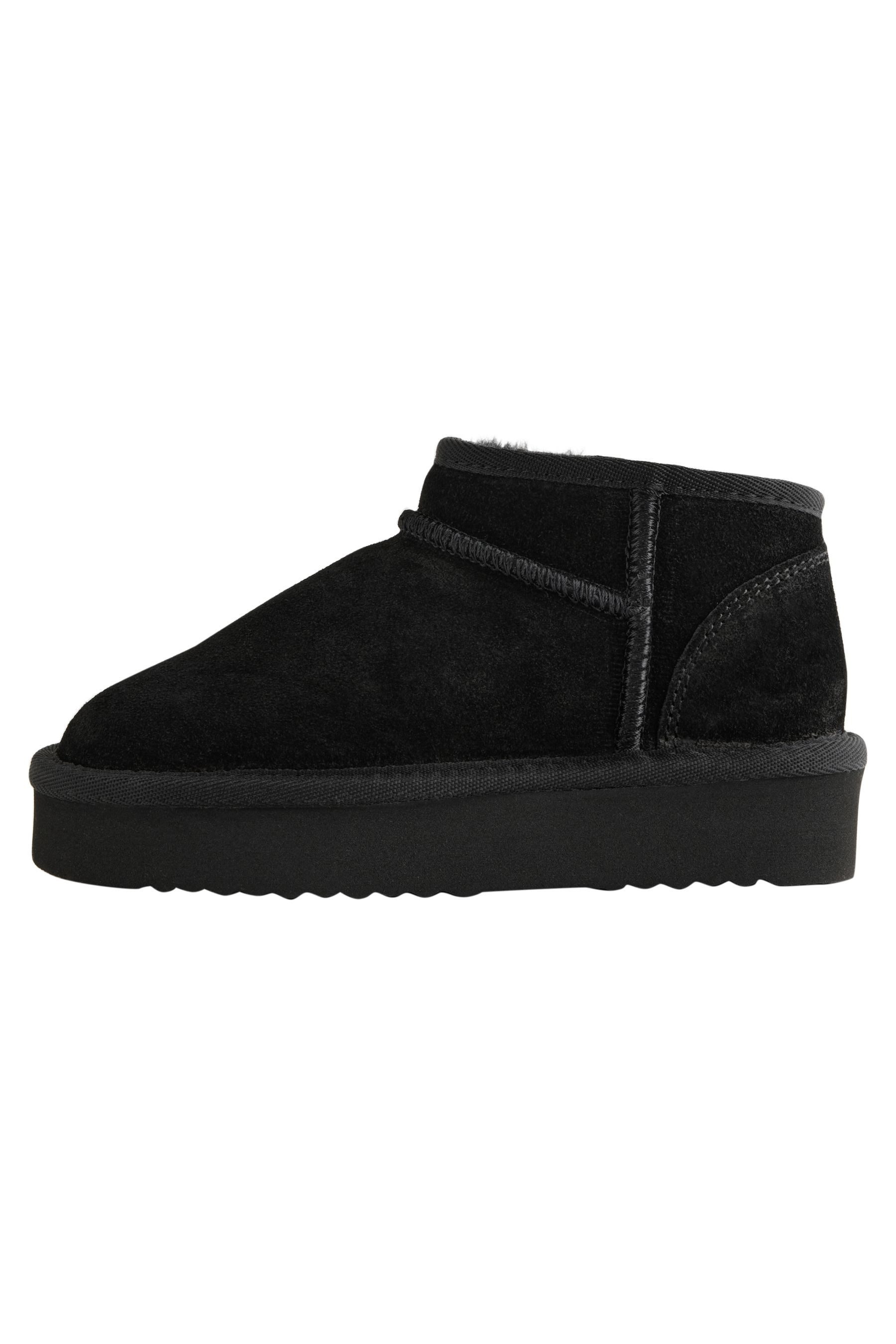 Next Mini-Schlupfstiefel Veloursleder, weite Passform Slipper