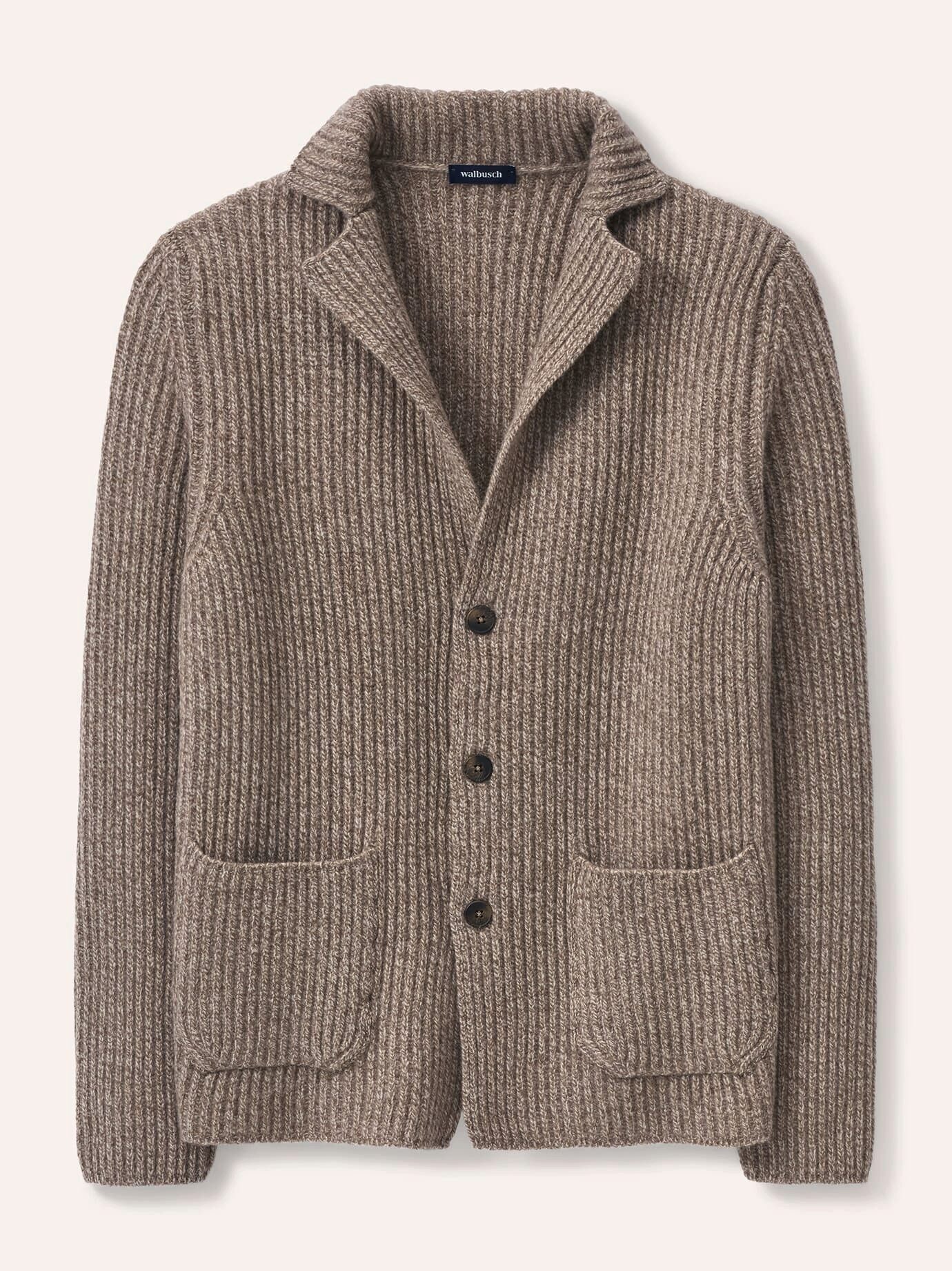 Walbusch Strickjacke Herren Gestricktes Sakko aus Lammwolle, wärmend – Bild 2 von 4