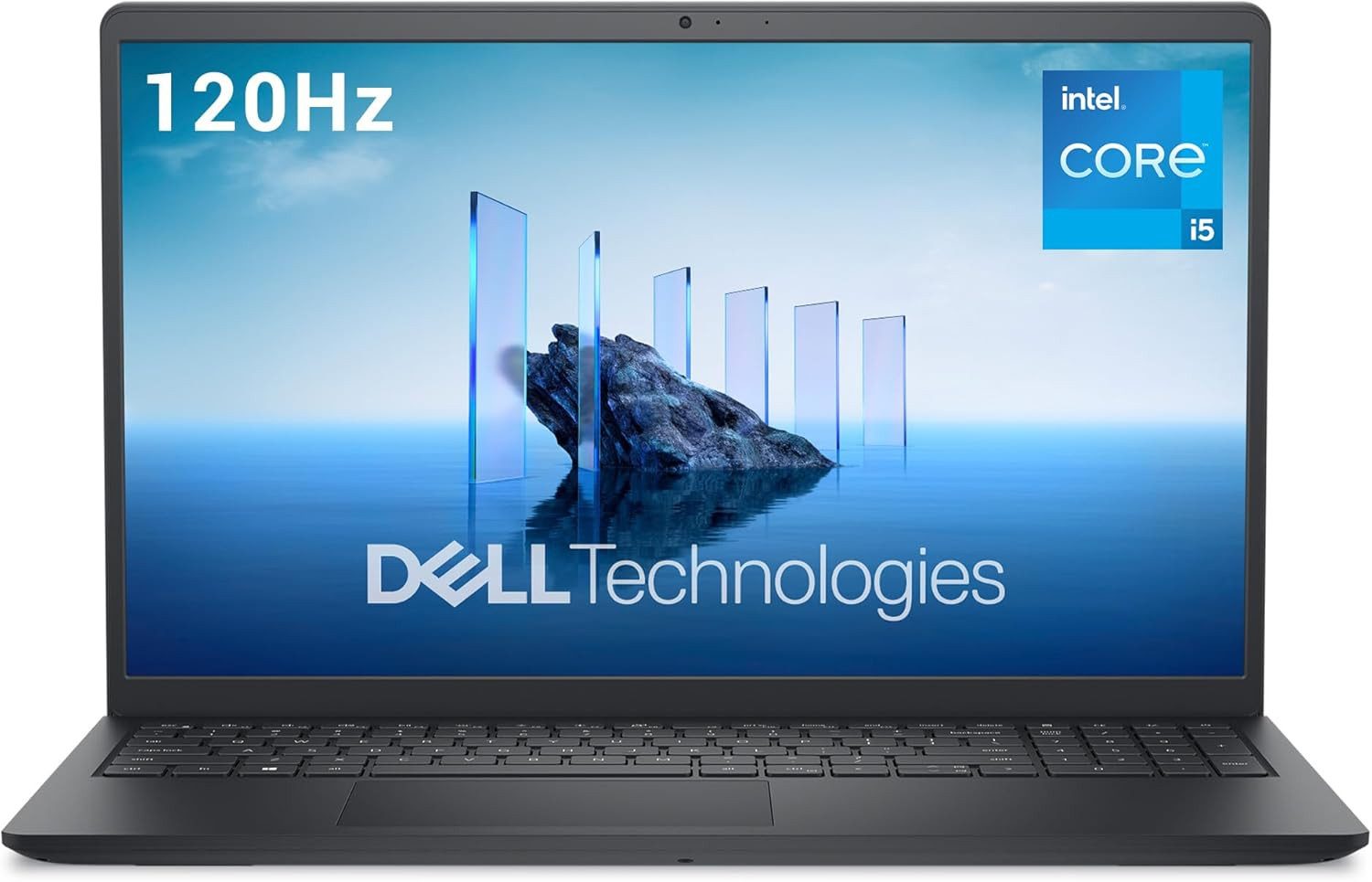 Dell Dell 15 Laptop Intel i5-1334U, 120Hz Full-HD, 16GB DDR4 Windows 11 Notebook (39,6 cm/15.6 Zoll, Intel Core i5 1334U, Intel UHD Graphics, 16 GB, 512 GB SSD, 120 Hz-Display, Anti-Glare, SD-Kartenleser, ExpressCharge, ComfortView)
