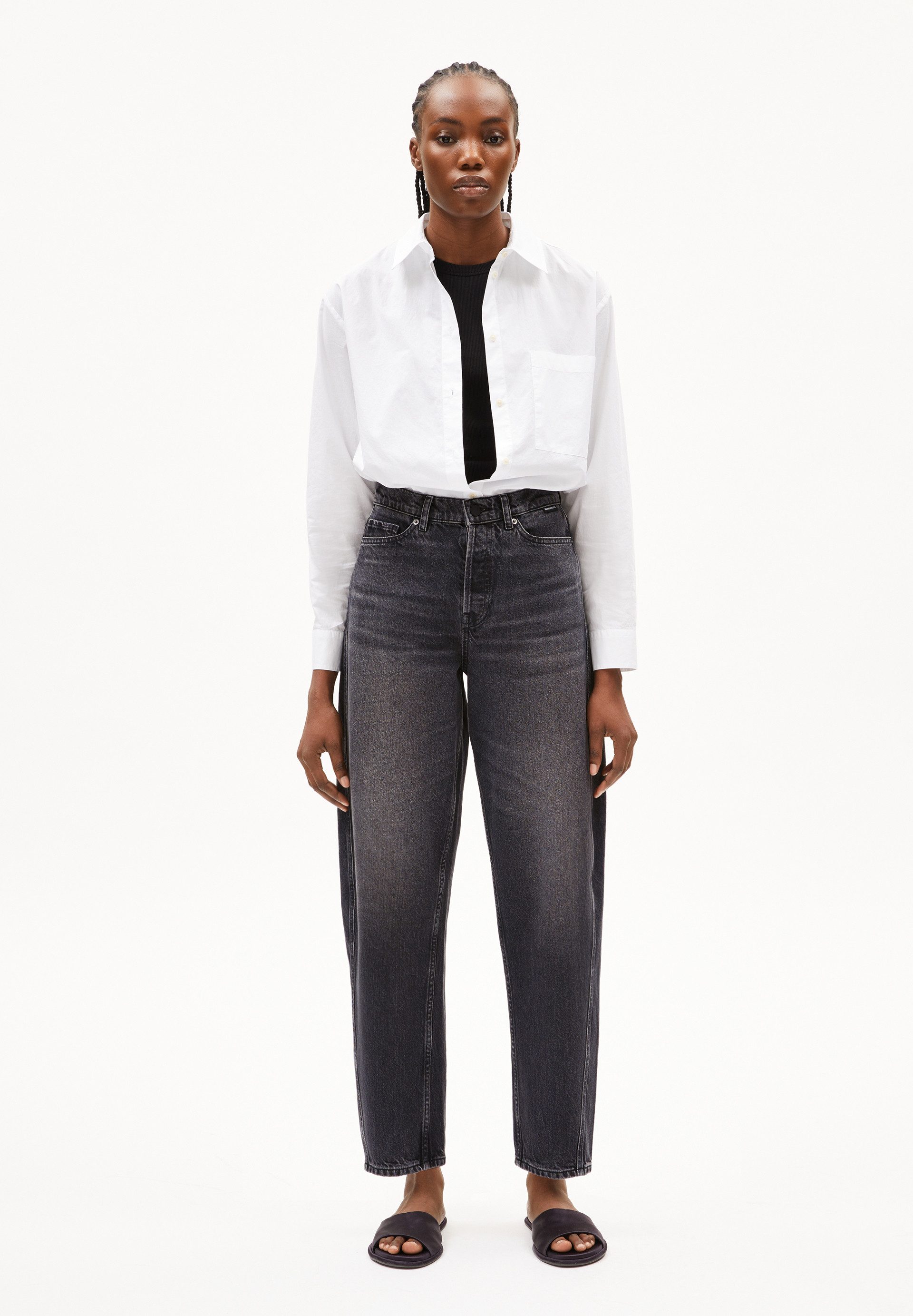 Armedangels Weite Jeans BAARELL Barrel Jeans recycelte Baumwolle (Non-Stret günstig online kaufen