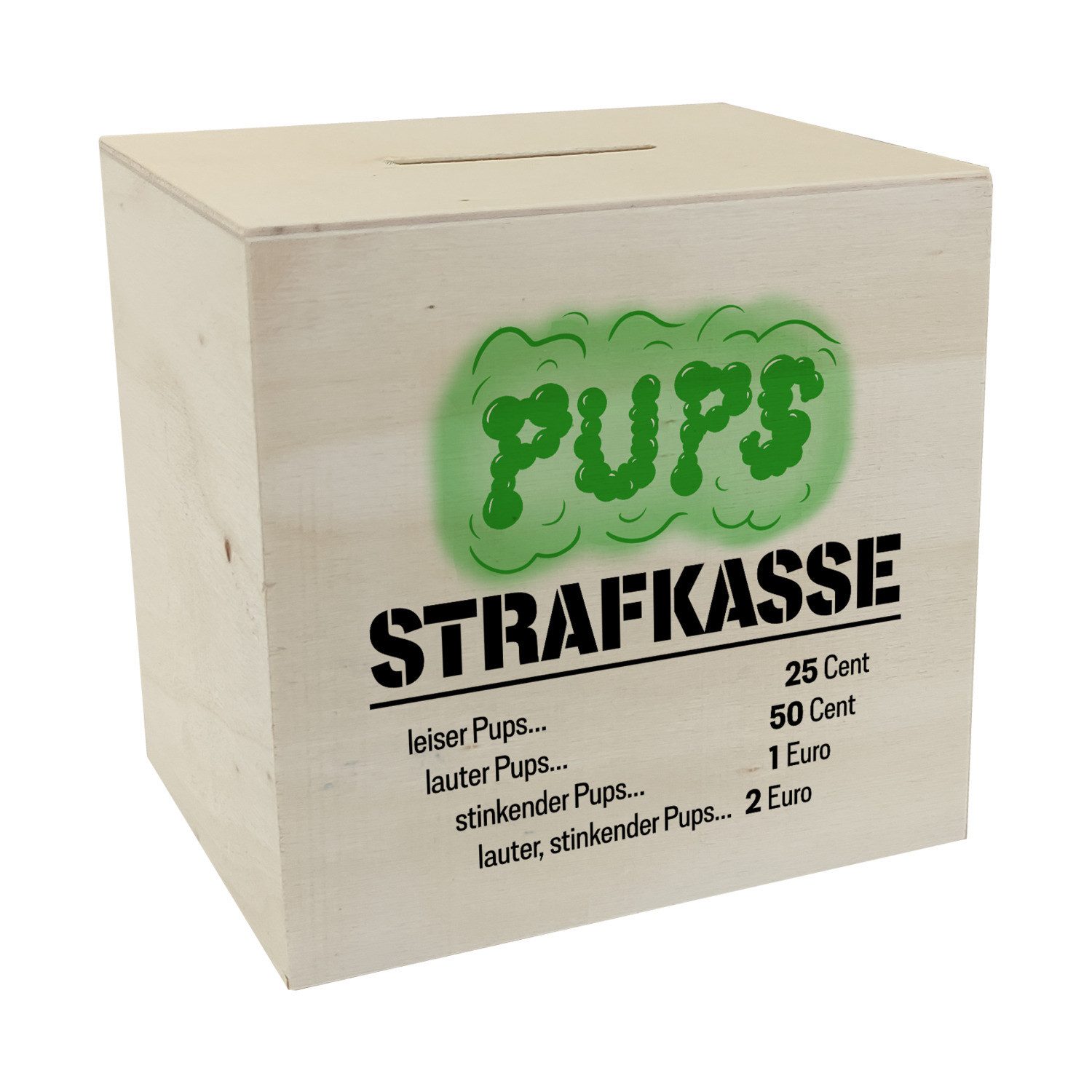 speecheese Spardose Spardose aus Holz für Familien mit lustigem Spruch - Pu günstig online kaufen
