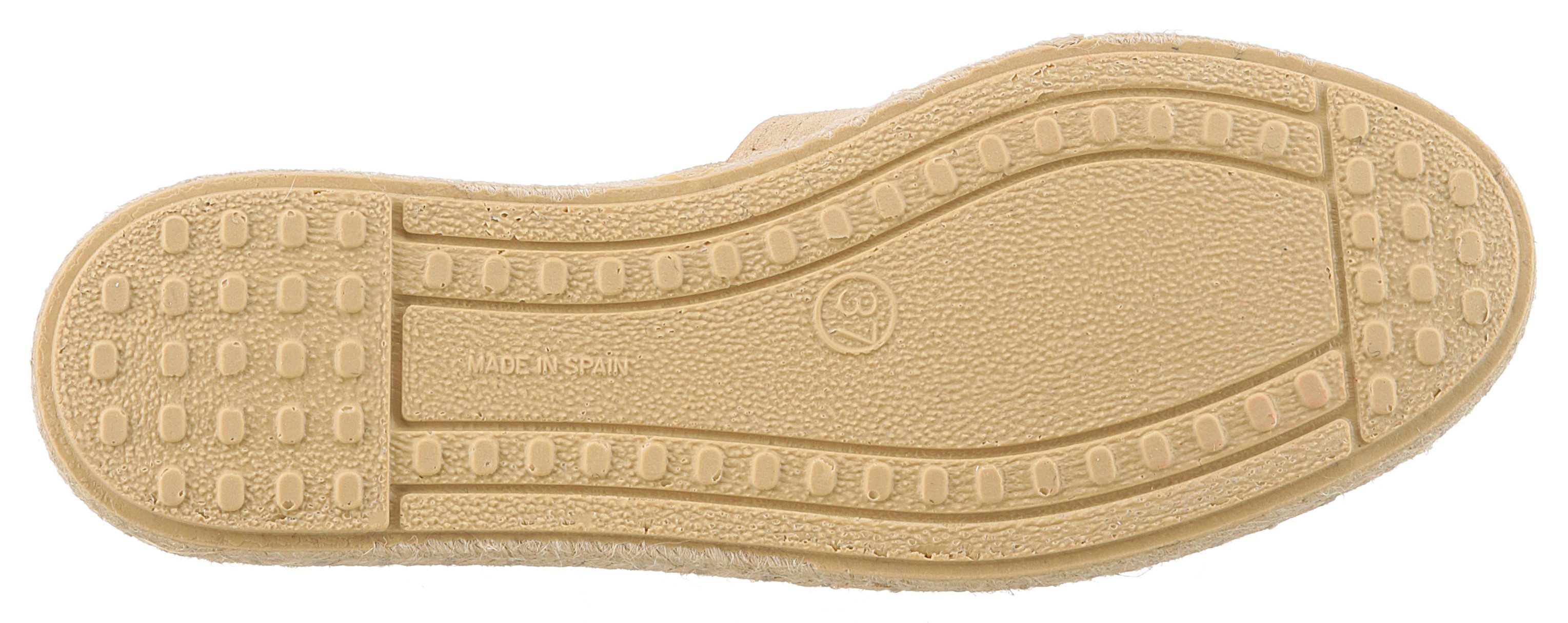 VERBENAS CARMEN SERRAJE Espadrille, Schlupfschuh, Sommerschuh, Loafer mit typischem Jute-Rahmen
