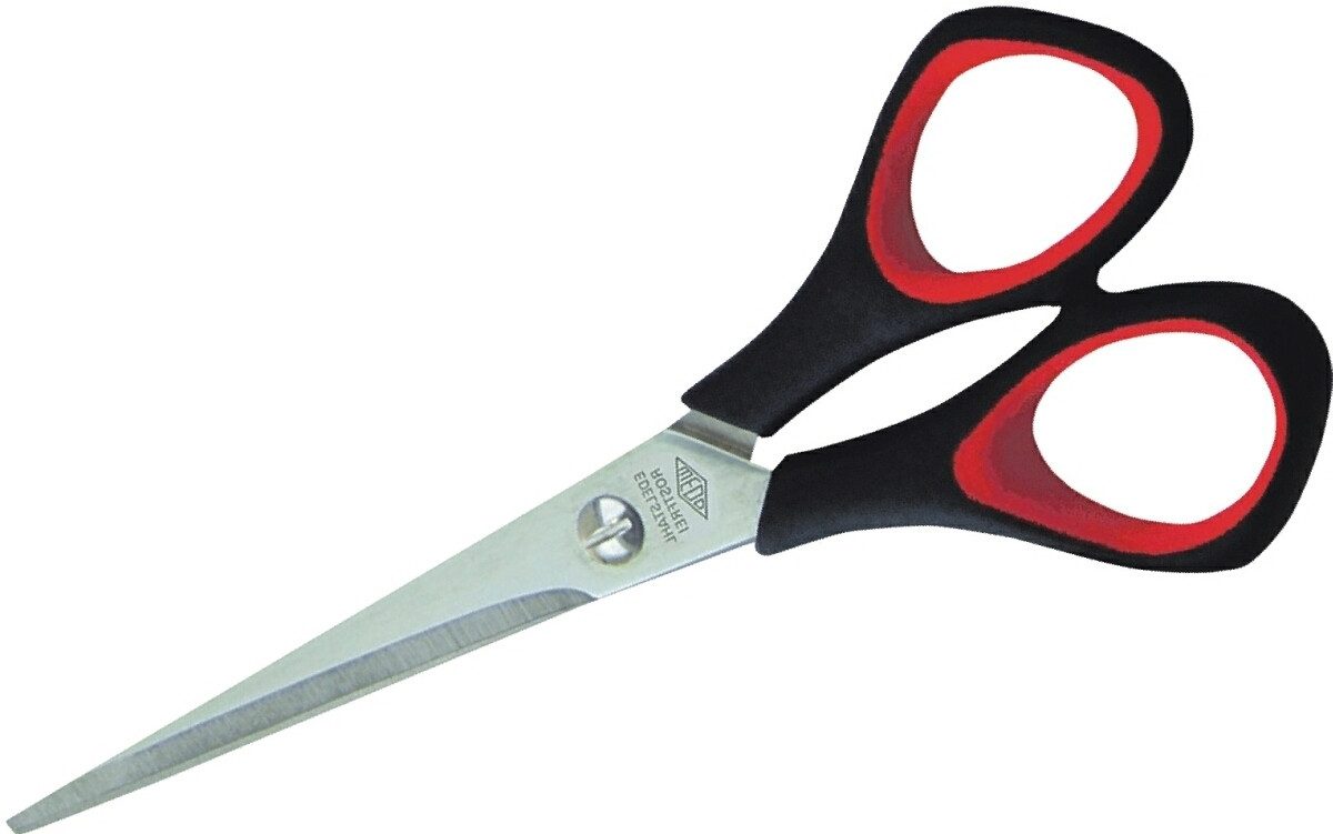 WEDO Papierscheren Schere Universal mit ergonomischen Soft-Griffen (10 Stück)