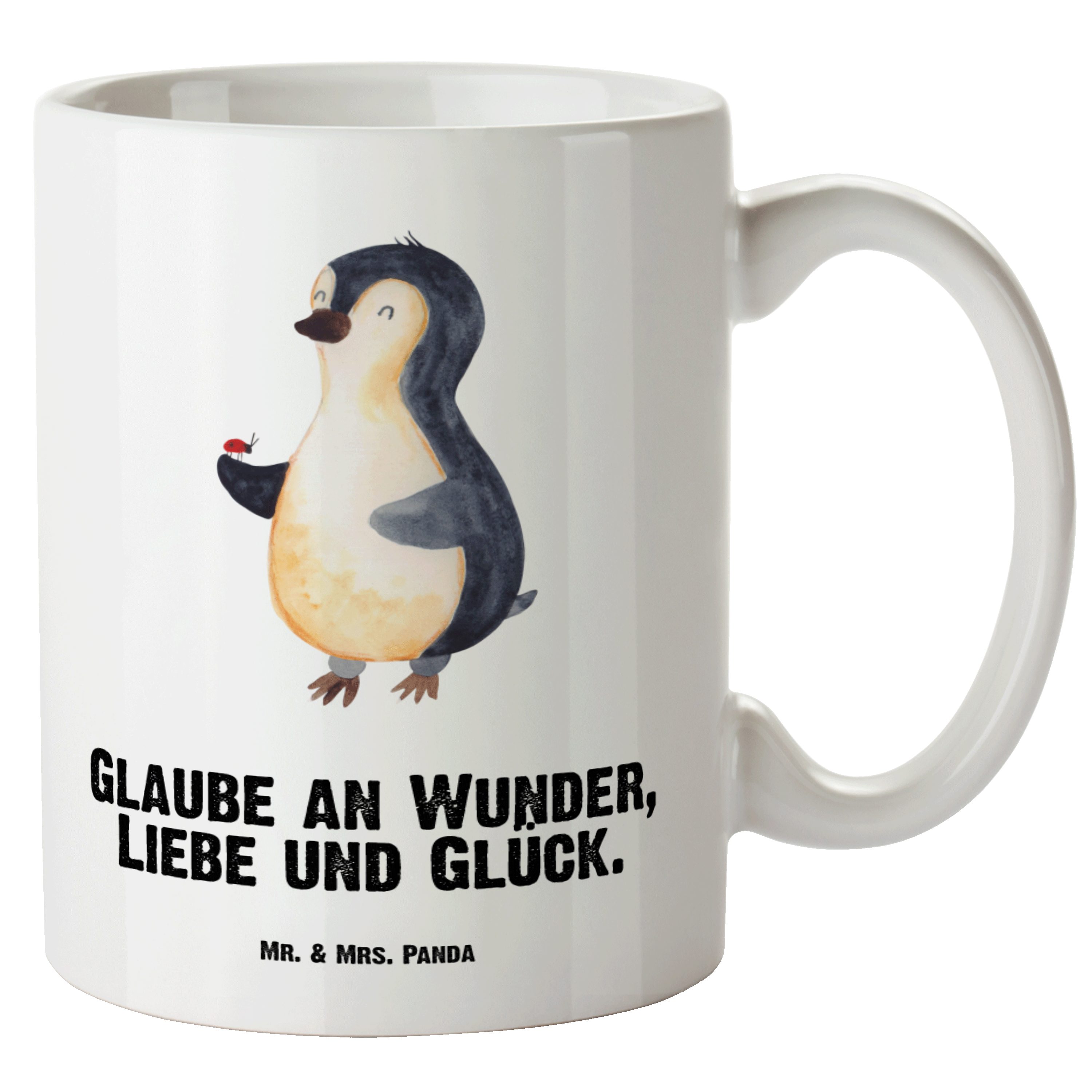 Weiß Mrs. Tasse Liebe, Pinguin Keramik Marienkäfer Tasse - XL Mr. XL Tasse, Becher, Panda Große Geschenk, & -